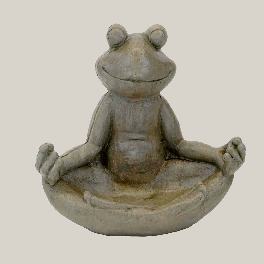 Meditating Frog Garden Statue