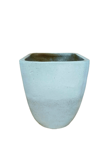 White Modern Tapered Square Planter | Ten Thousand Pots