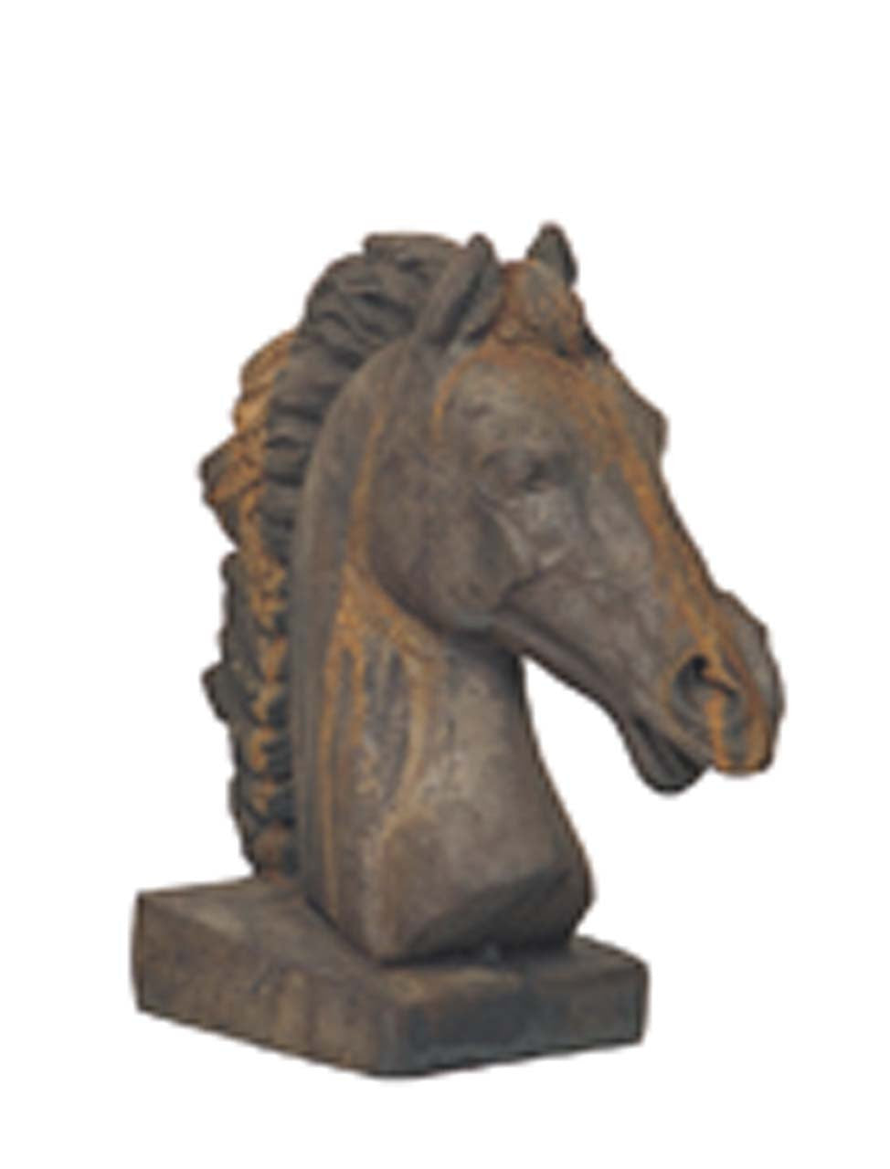 Sq. Base Horse Head Sculpture