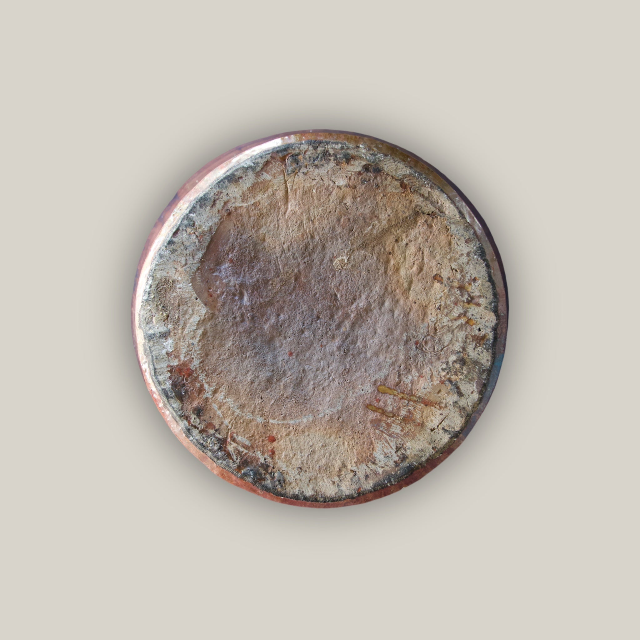 Bottom of Copper palace pot for indoor or outdoor plants