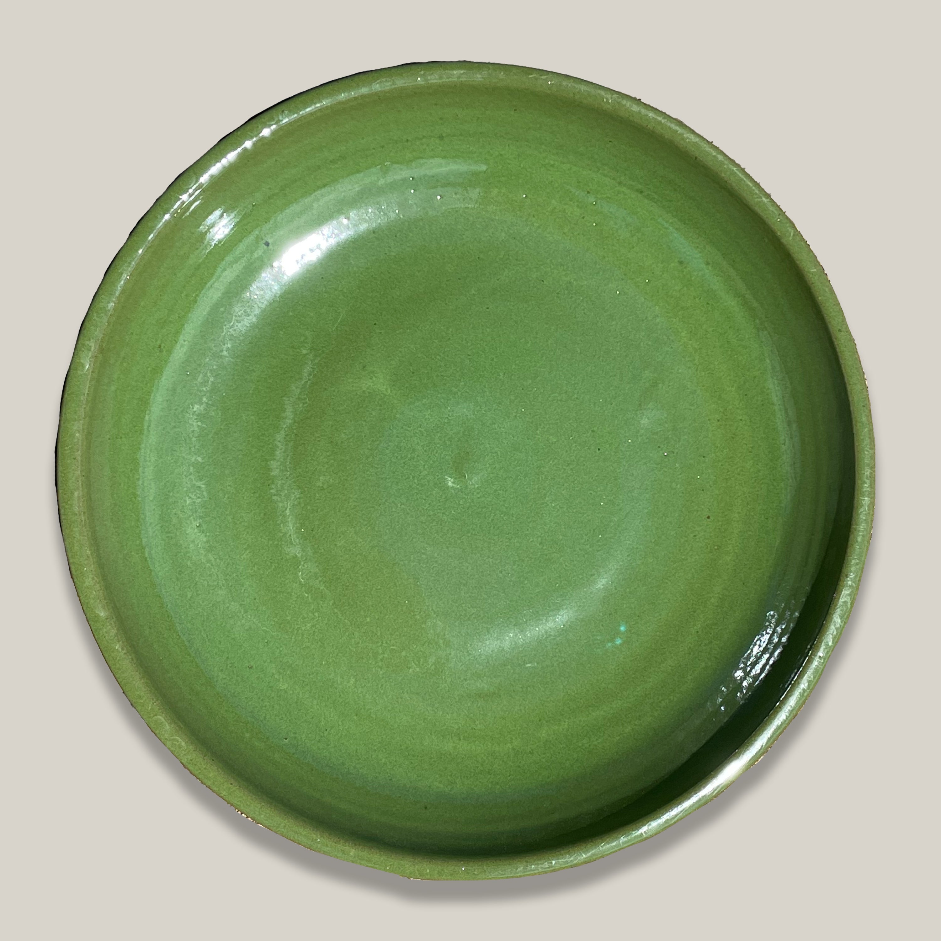 3106L39TFFS - Ceramic Bird Bath Bowl - Atomic Green