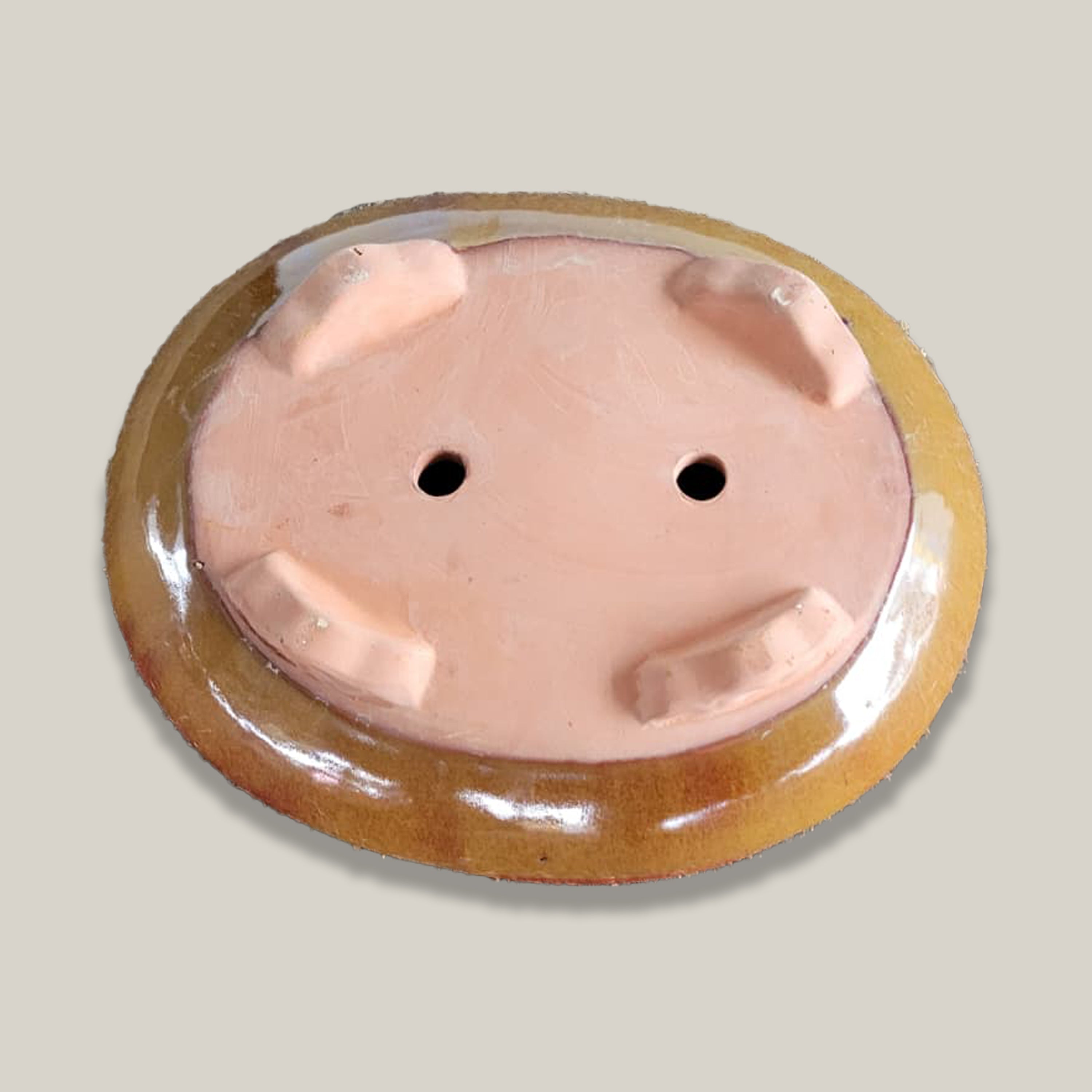 3113L9 - Oxide Round Ceramic Bonsai Planter