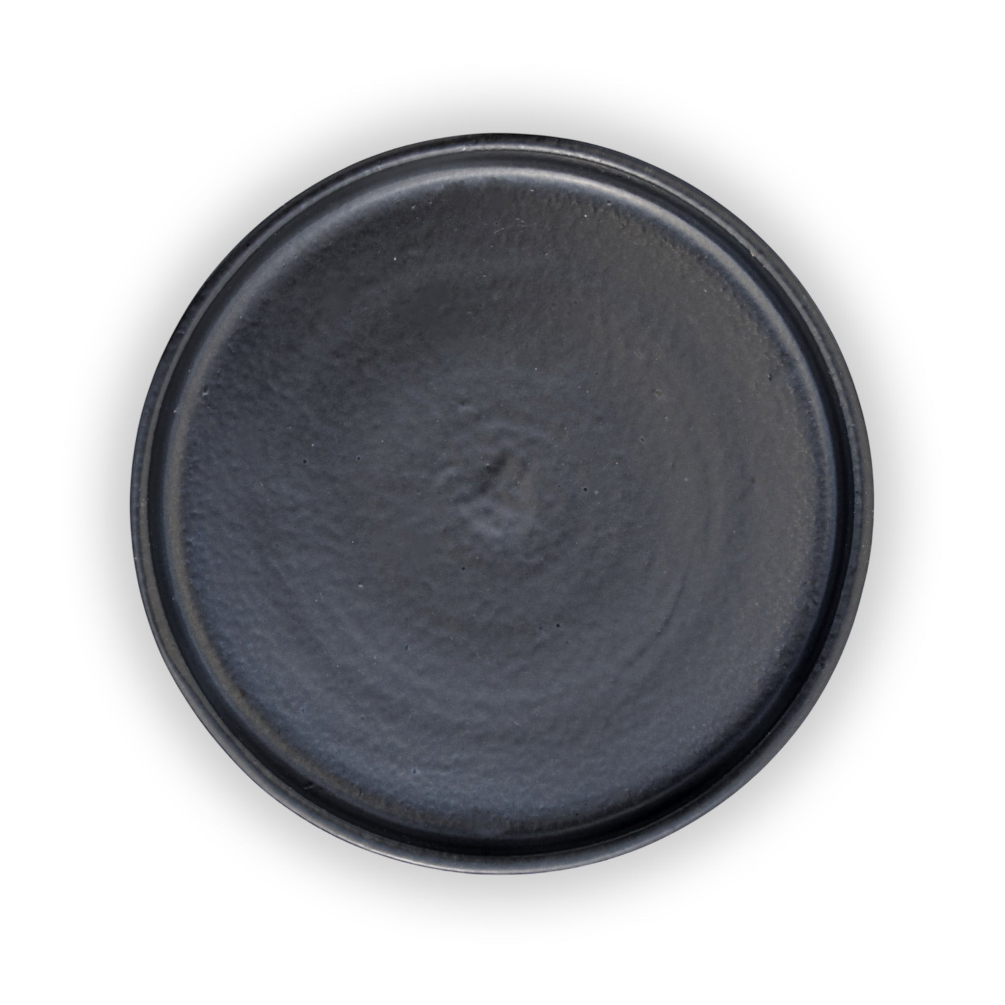 Round Black Ceramic Clay Plant Saucer