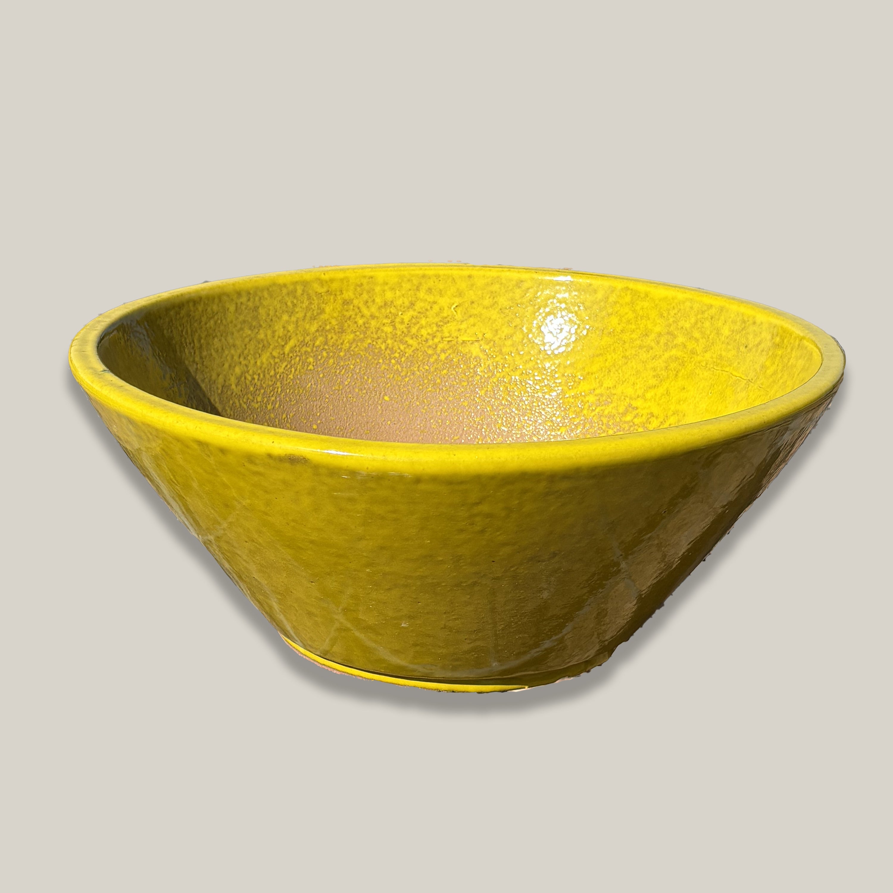 372L38FS - Atomic Yellow Low Wide Planter-FREE SHIPPING