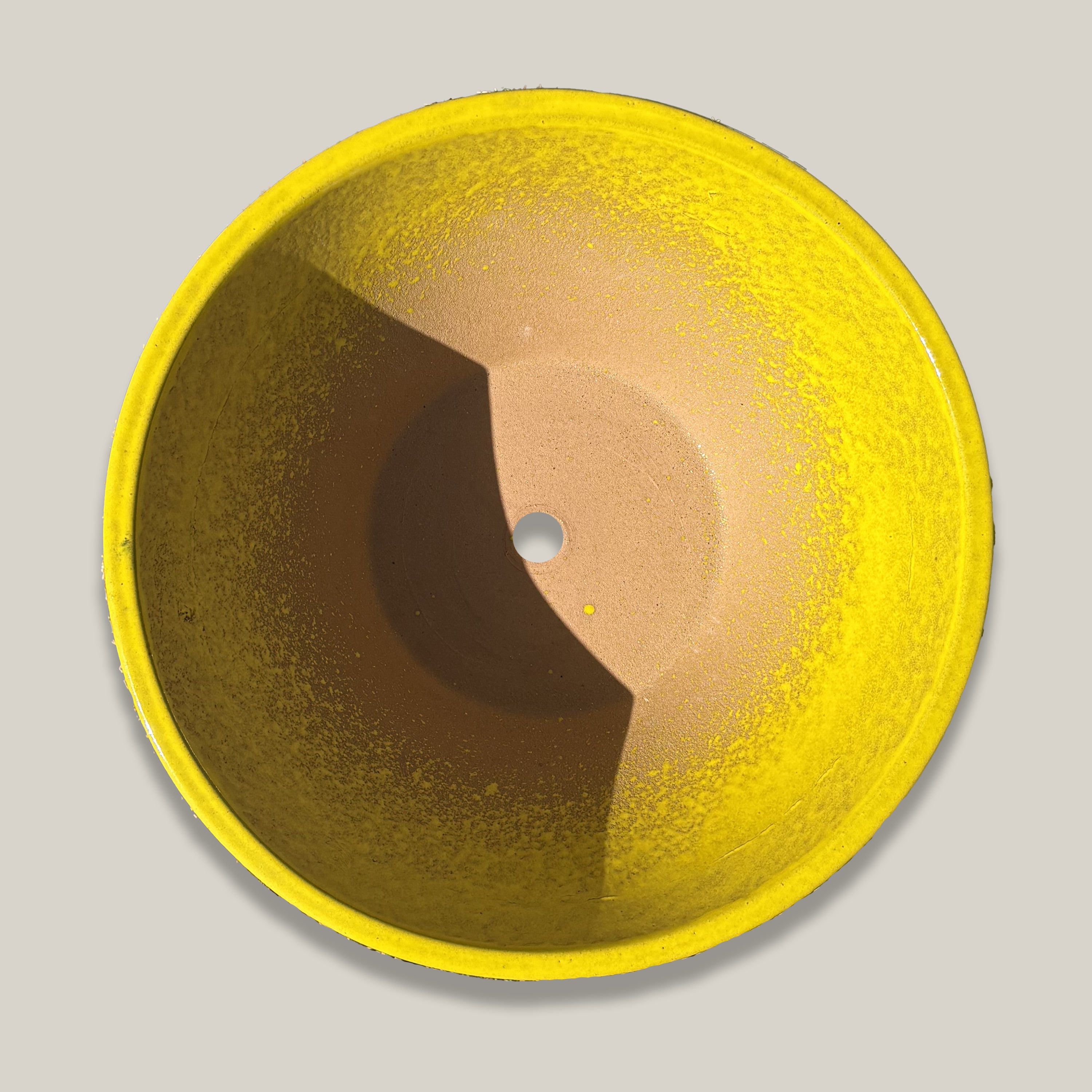 372L38FS - Atomic Yellow Low Wide Planter-FREE SHIPPING