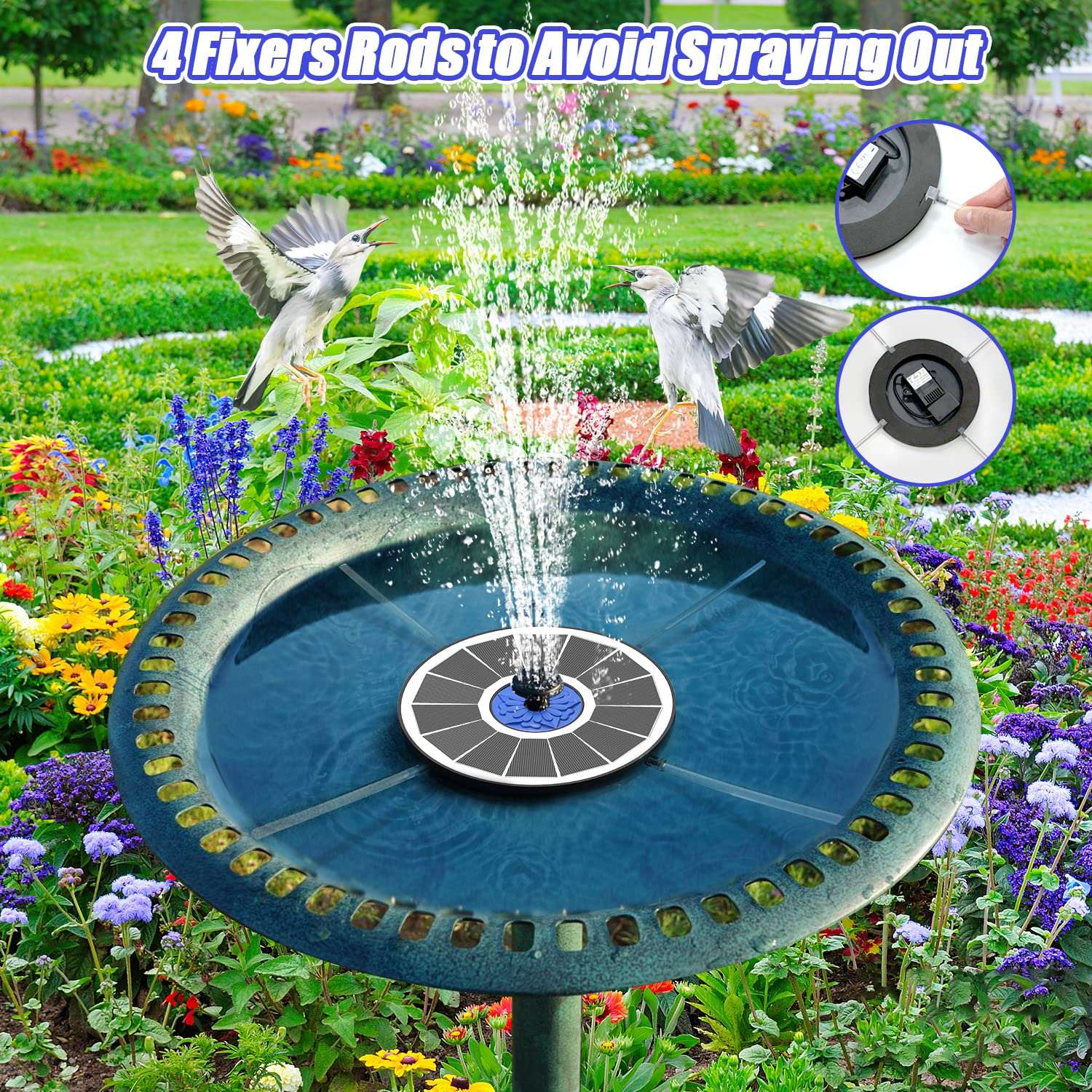 SOLABF3 - Solar birdbath fountain 3.5W