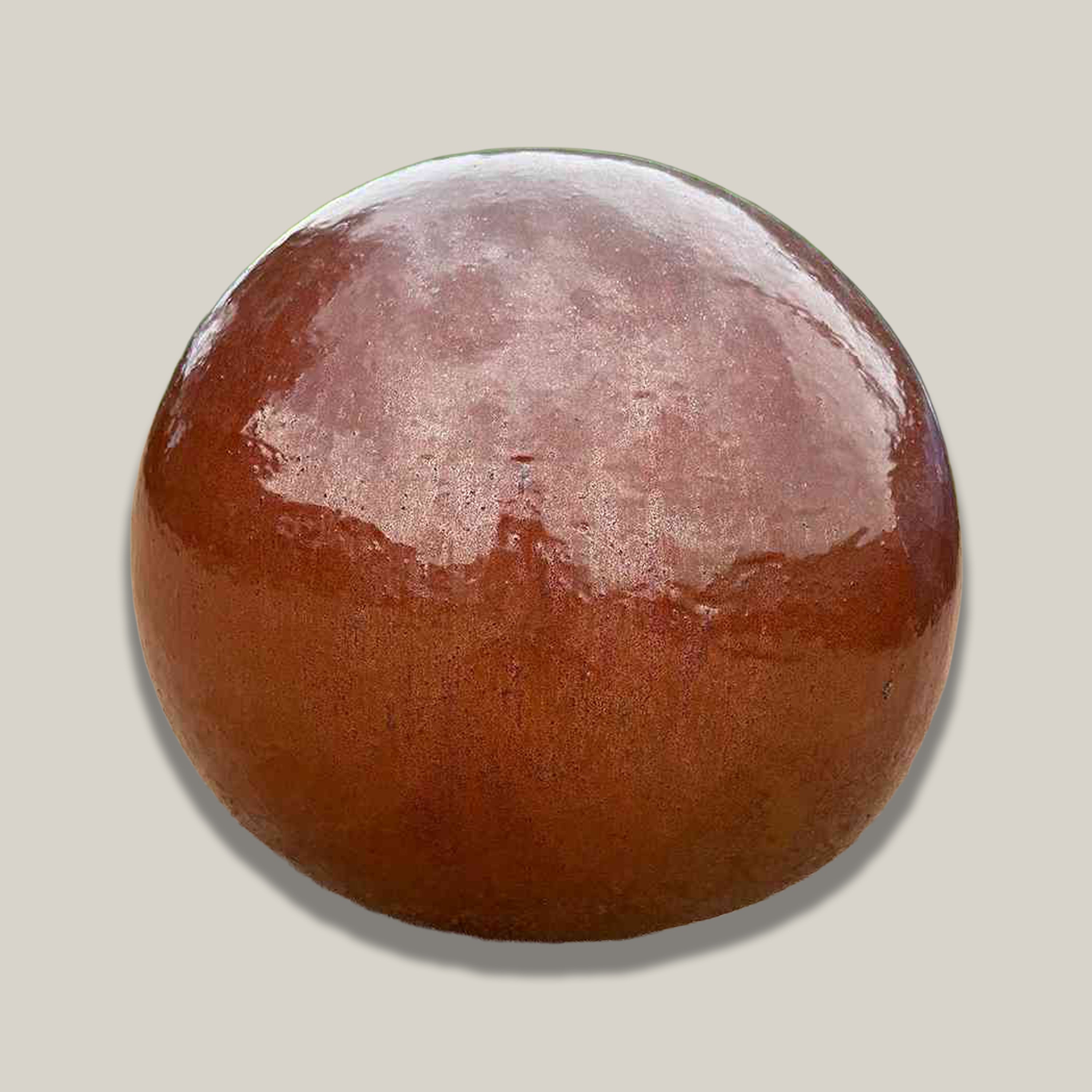 5010N16 - Copper Red Ceramic Garden Sphere