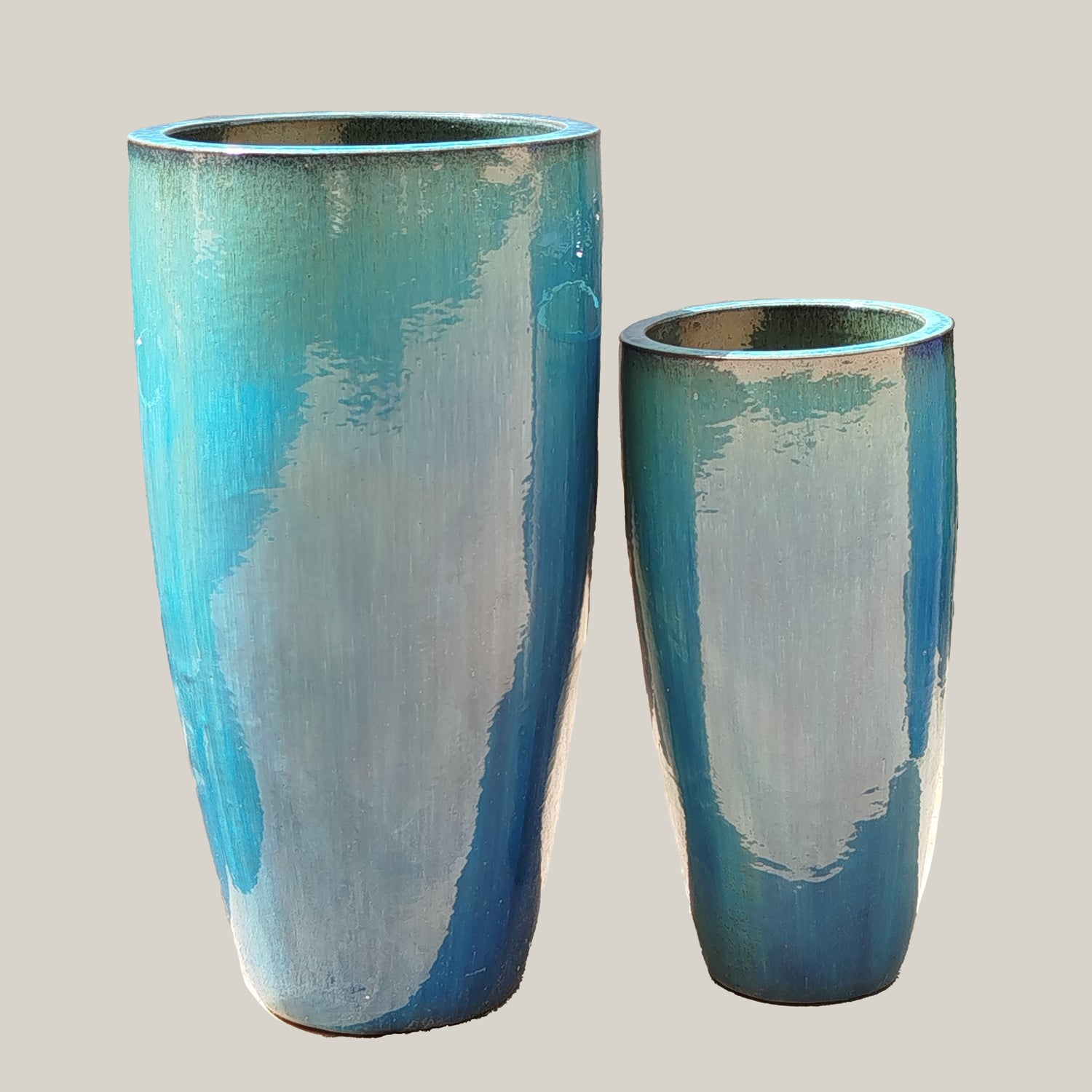 6036H82 -Falling Green Tall Vase Planter