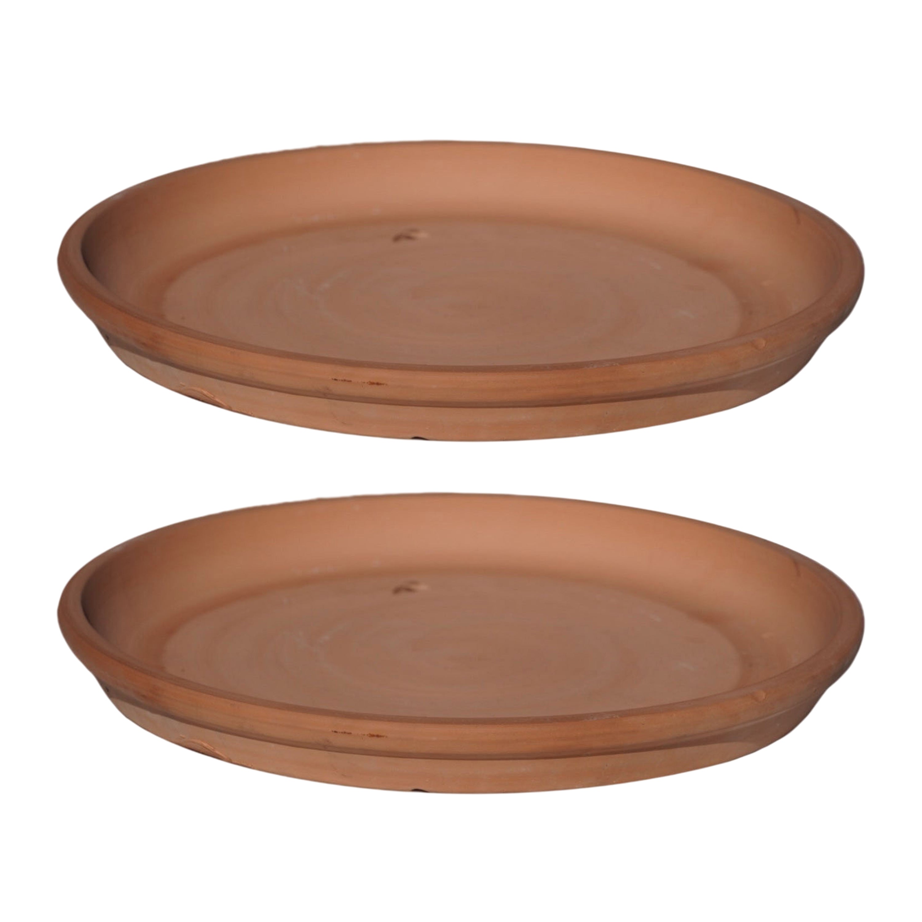 Round Unglazed Ceramic Plant Saucer