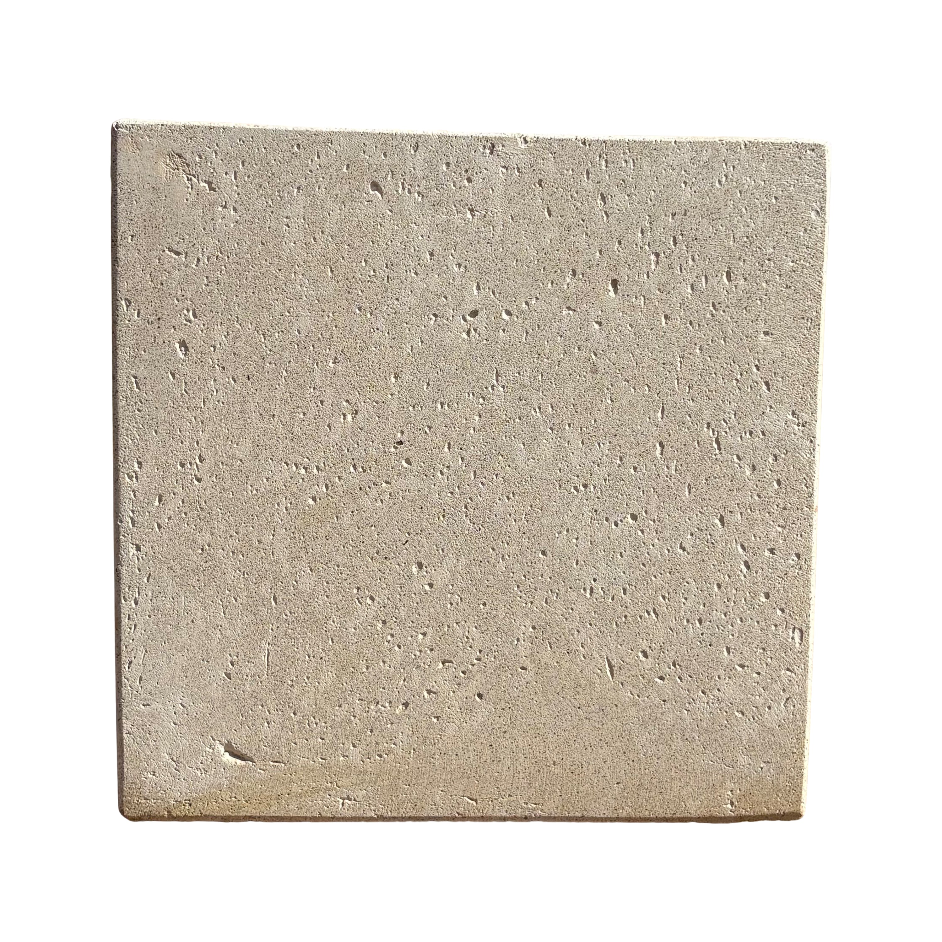 Side profile of low white rectangular fiberstone planter, showing its slim height and elongated rectangular structure.