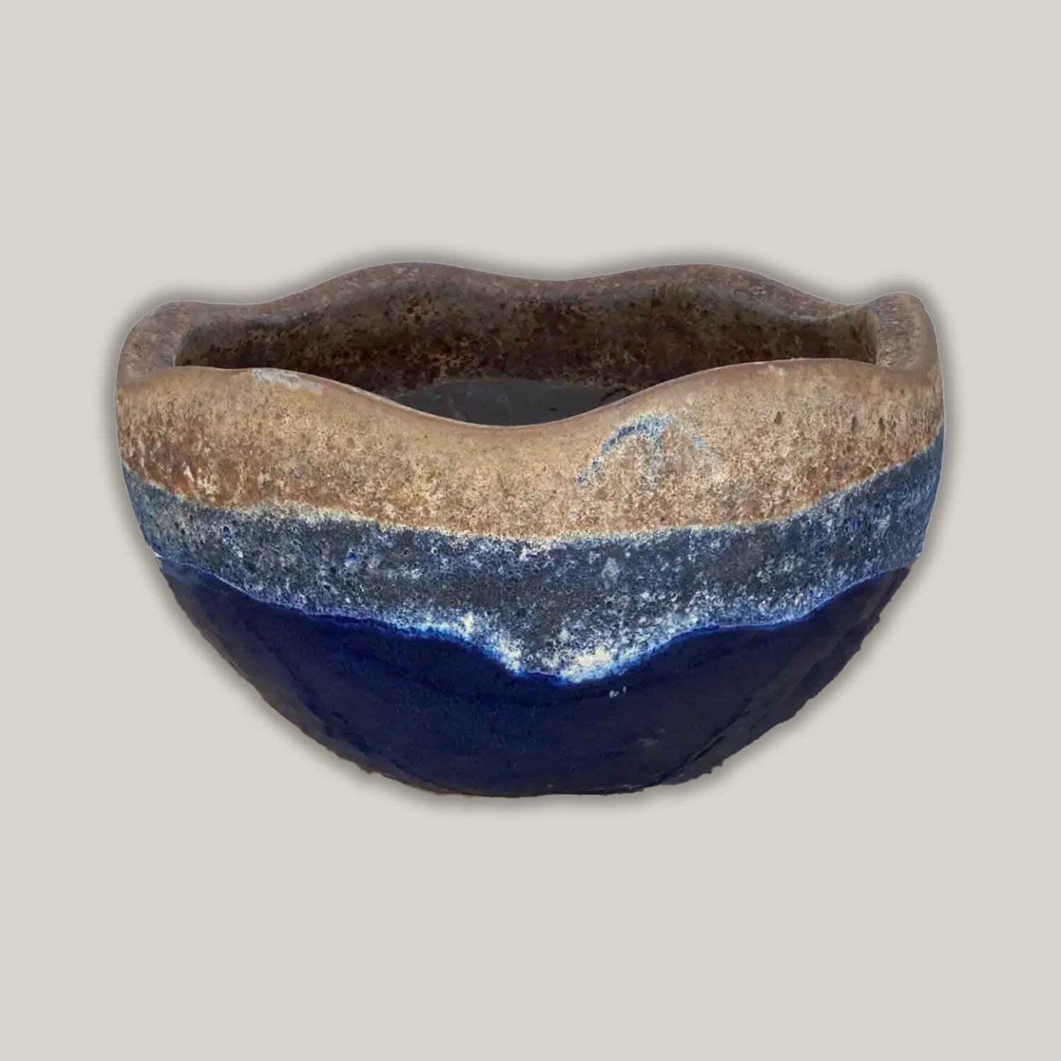 8141S51 - Angkor/Blue Dragon Wavy Rim Low Bowl