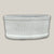 8435N43 - Antique White Athena Wide Oval Ceramic Planter