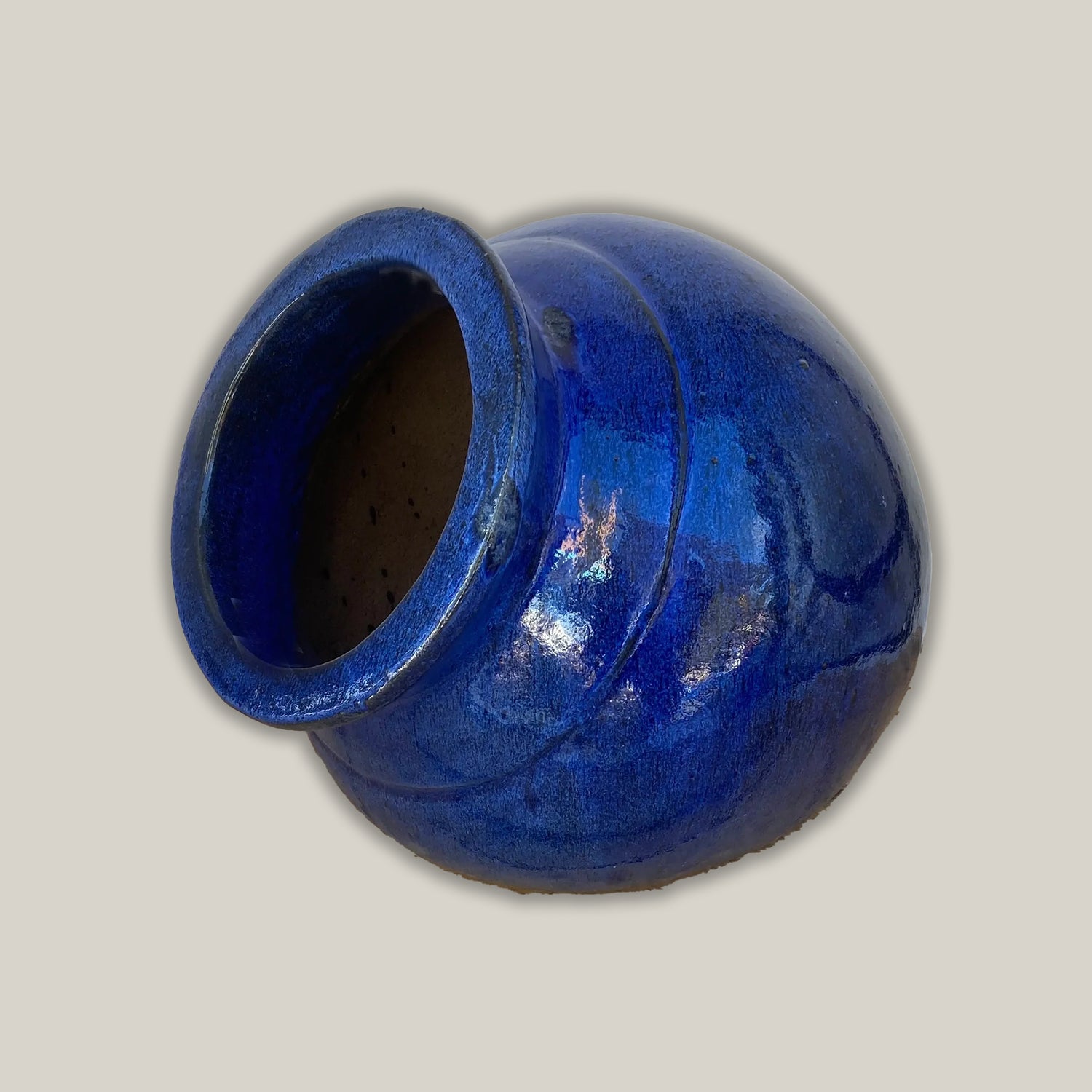 8446N8 - Blue Welcome Vase Ceramic Planter