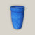 Handmade ceramic cobalt blue plant pot with wide rim