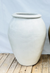 White large jar-style ceramic water pot