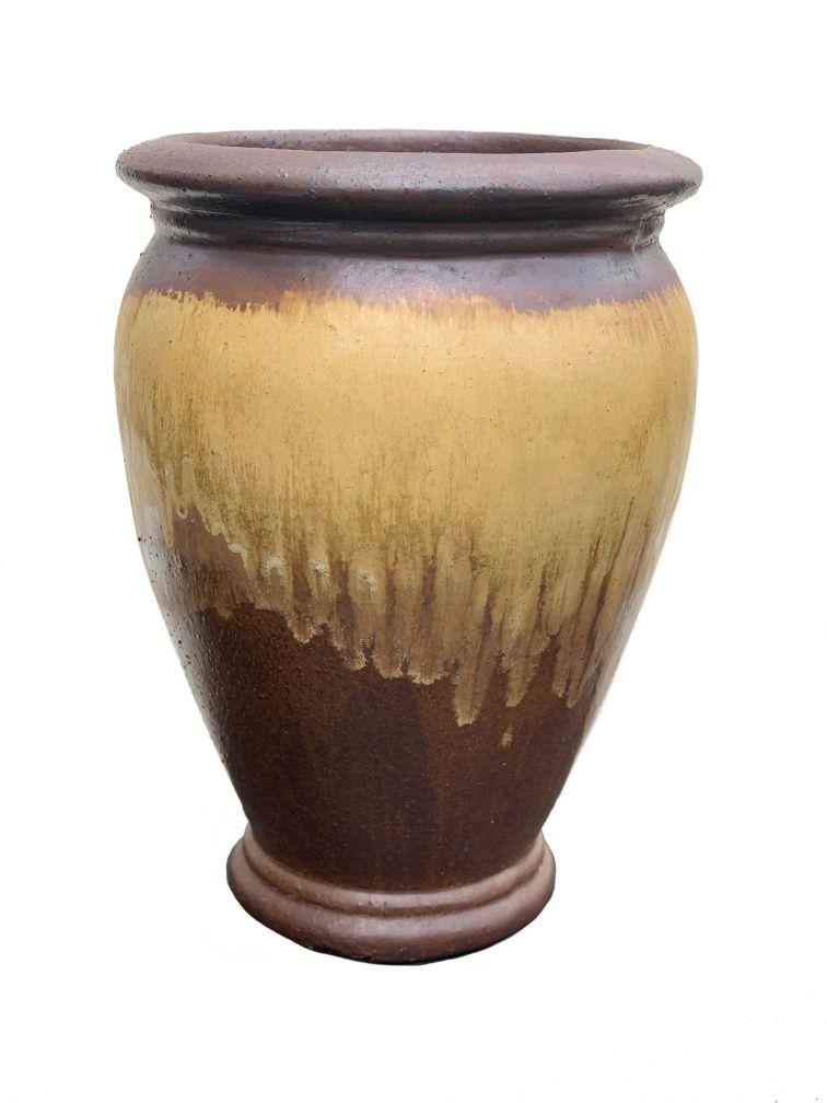 9993P18 - Copper Red/Honey/Brown Ceramic Sanford Planter