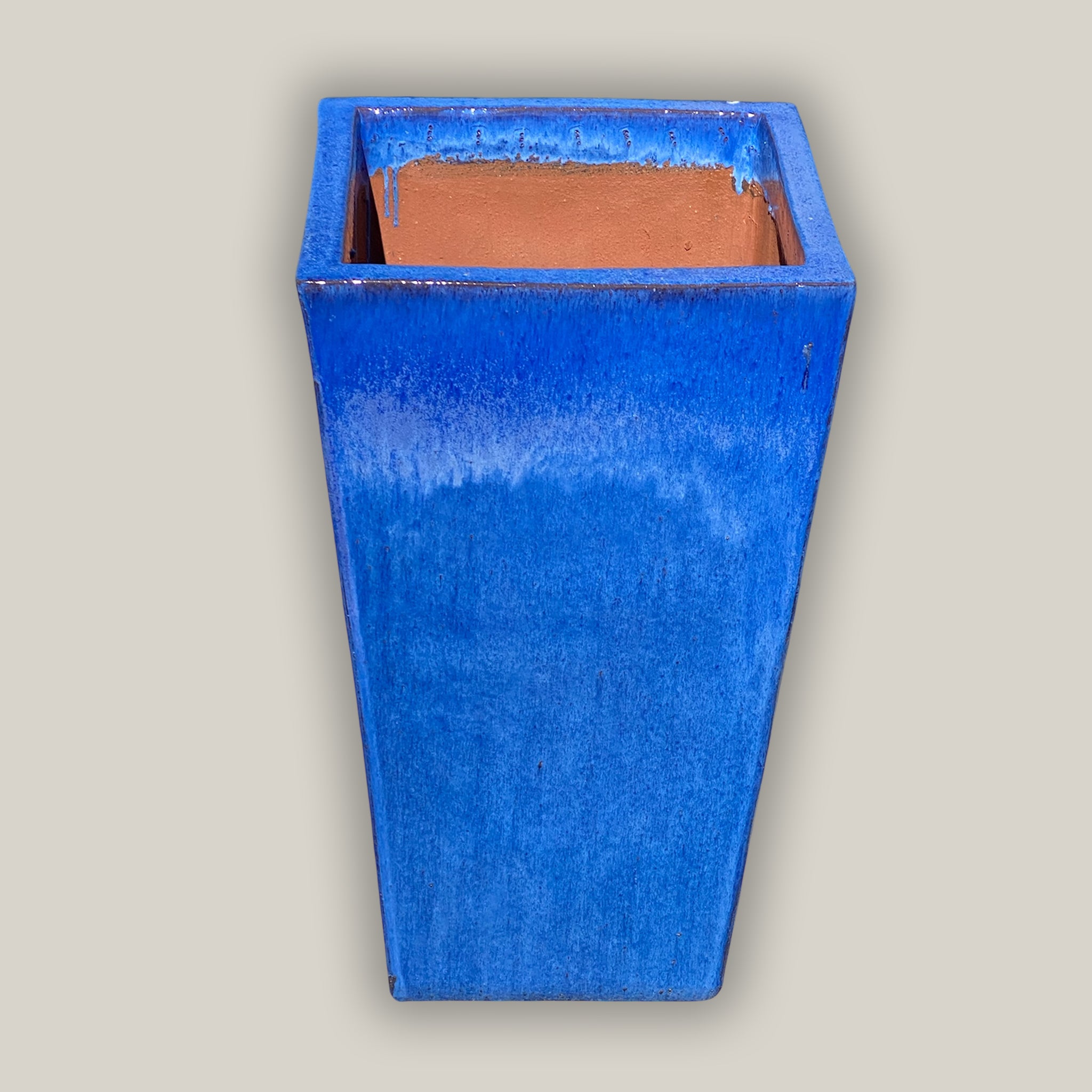 6018H47 -Blue Square Wedge Planter