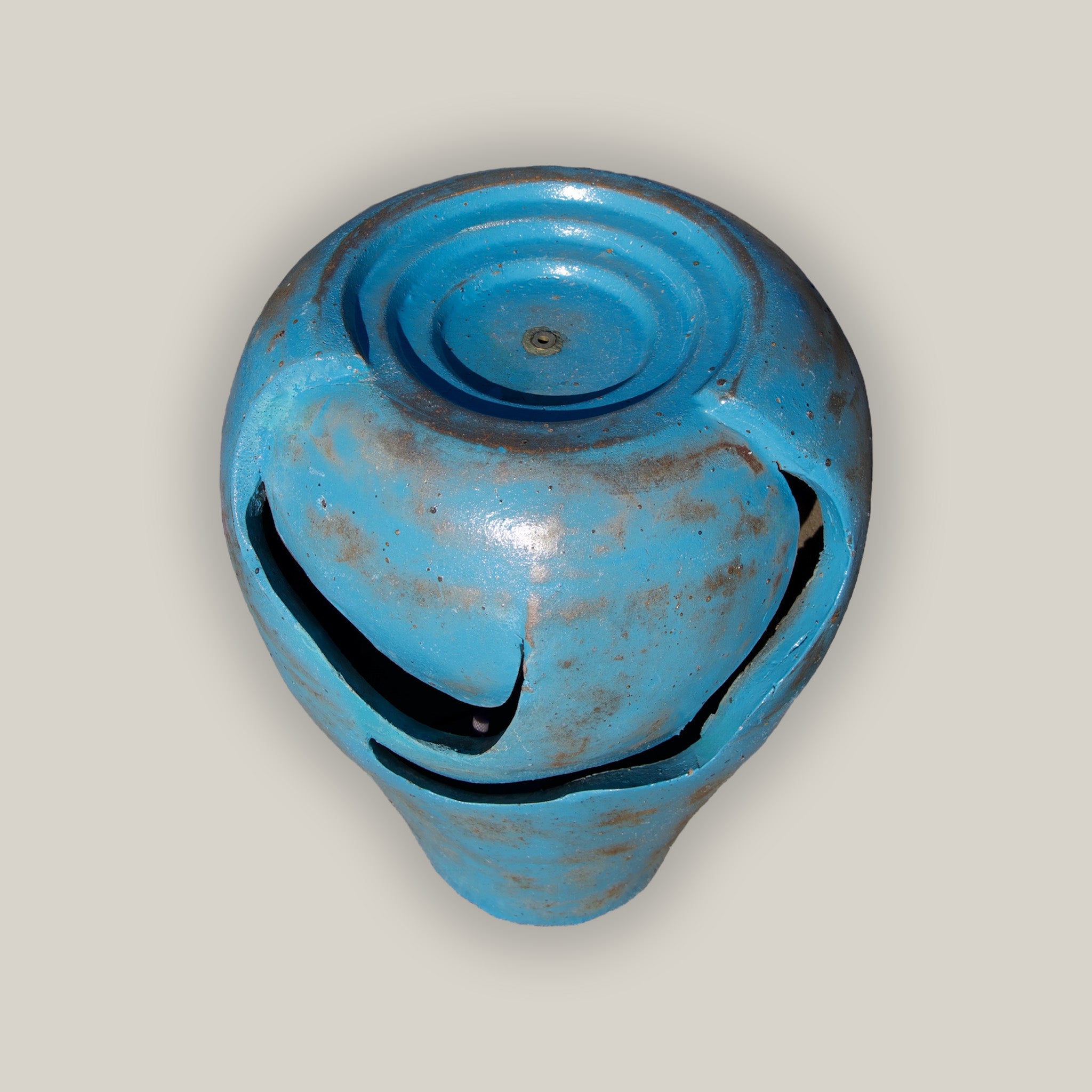 604WFR1 - Antique Aqua Multi-Tiered Ceramic Echo Fountain
