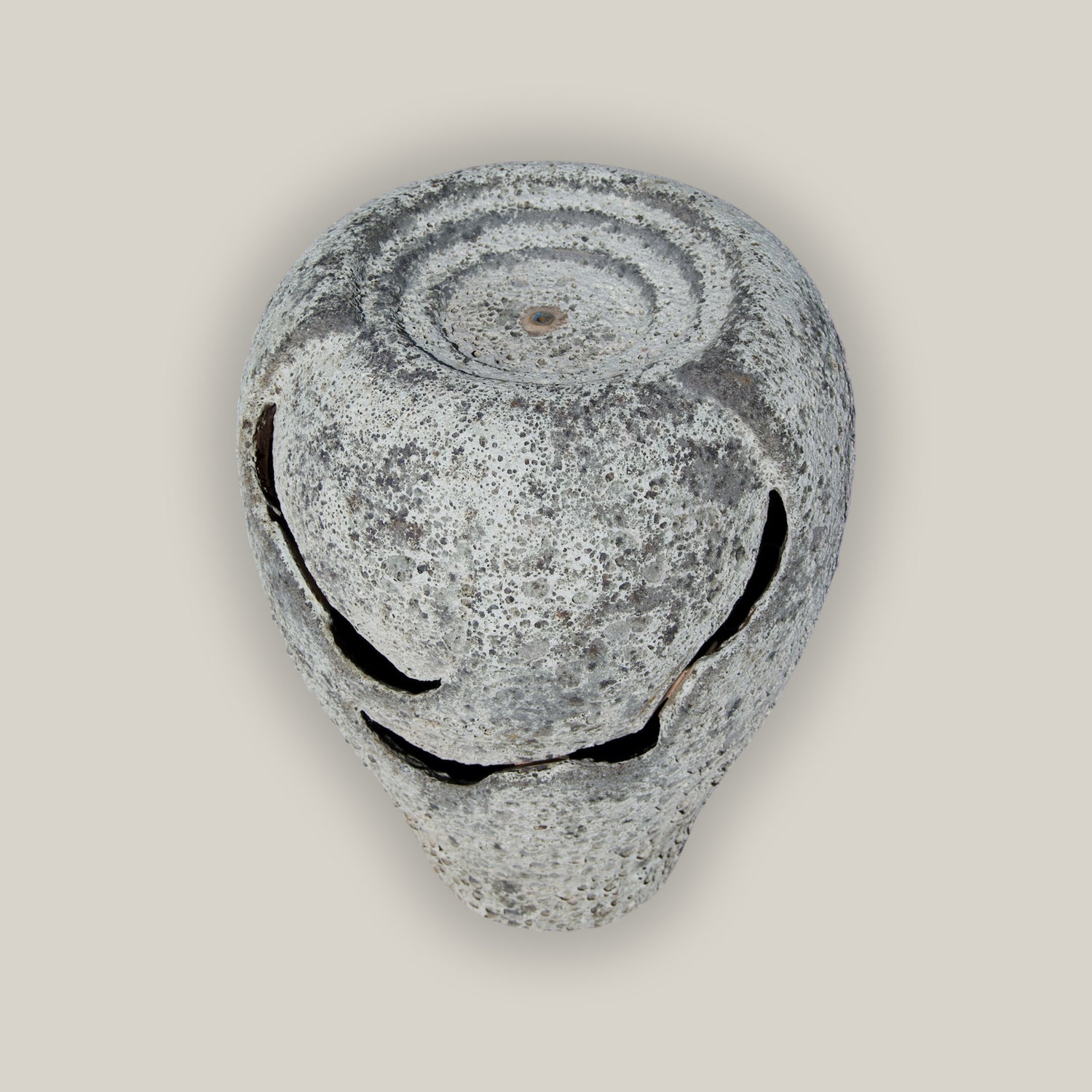 Angled Atlantis white multi-tiered ceramic echo fountain