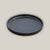 Round black ceramic plant saucer