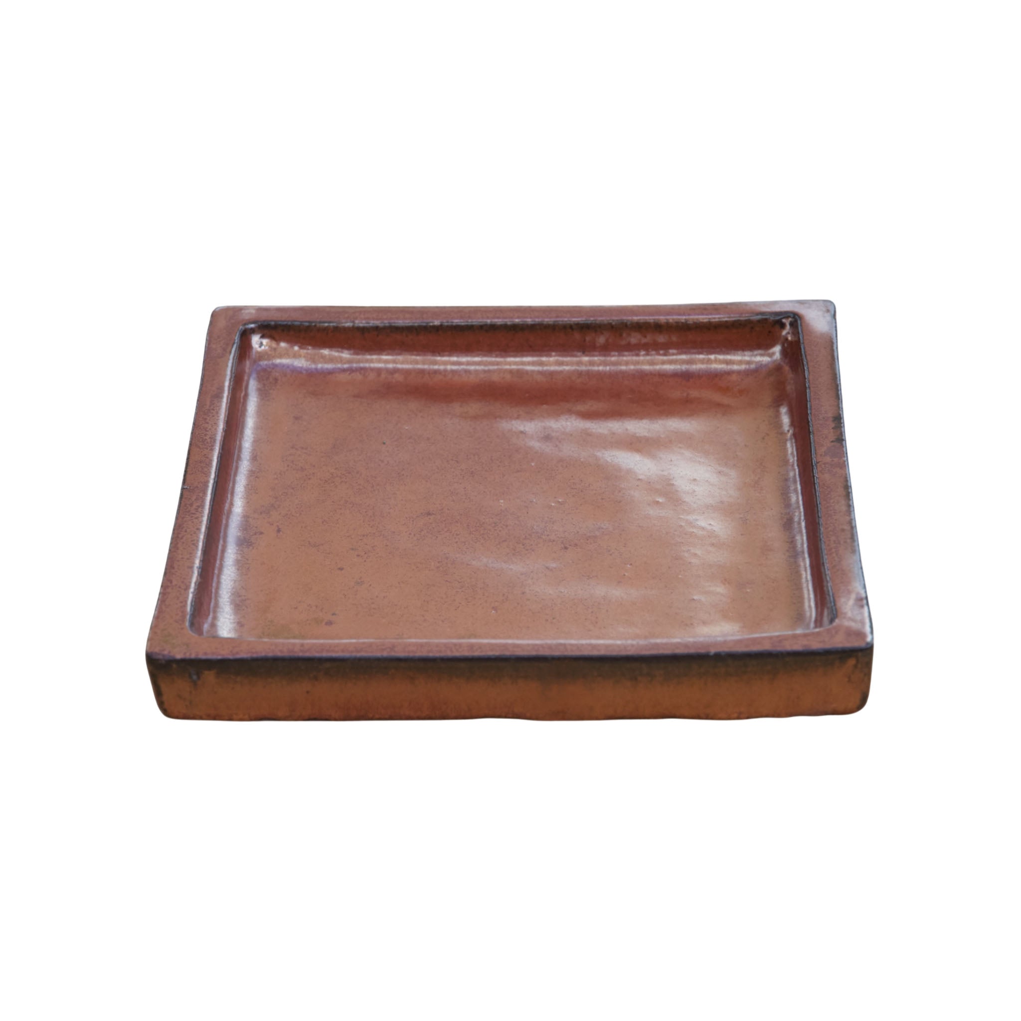 Square Oxide Ceramic Clay Plant Saucer
