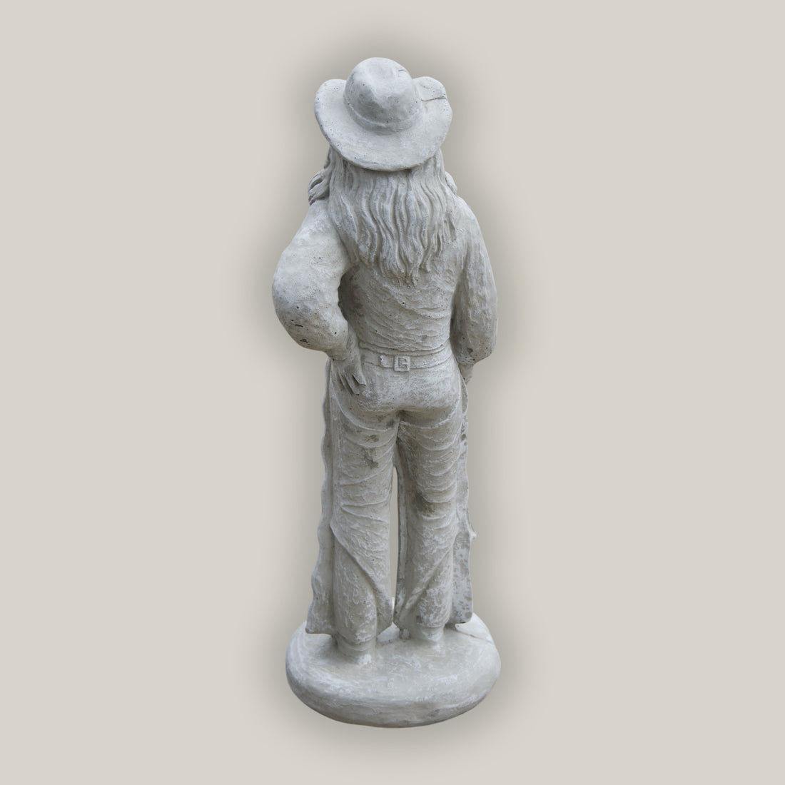 back view of Cowgirl Statue