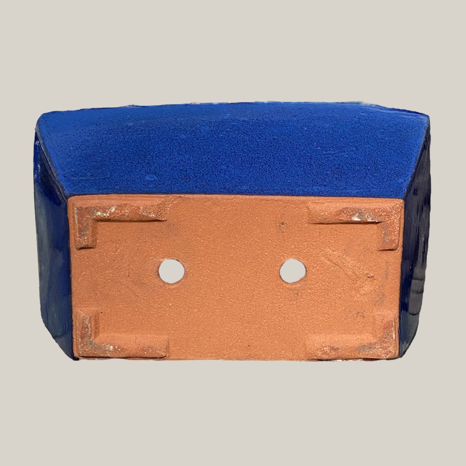 3033L17 - Falling Blue Rectangular Ceramic Planter