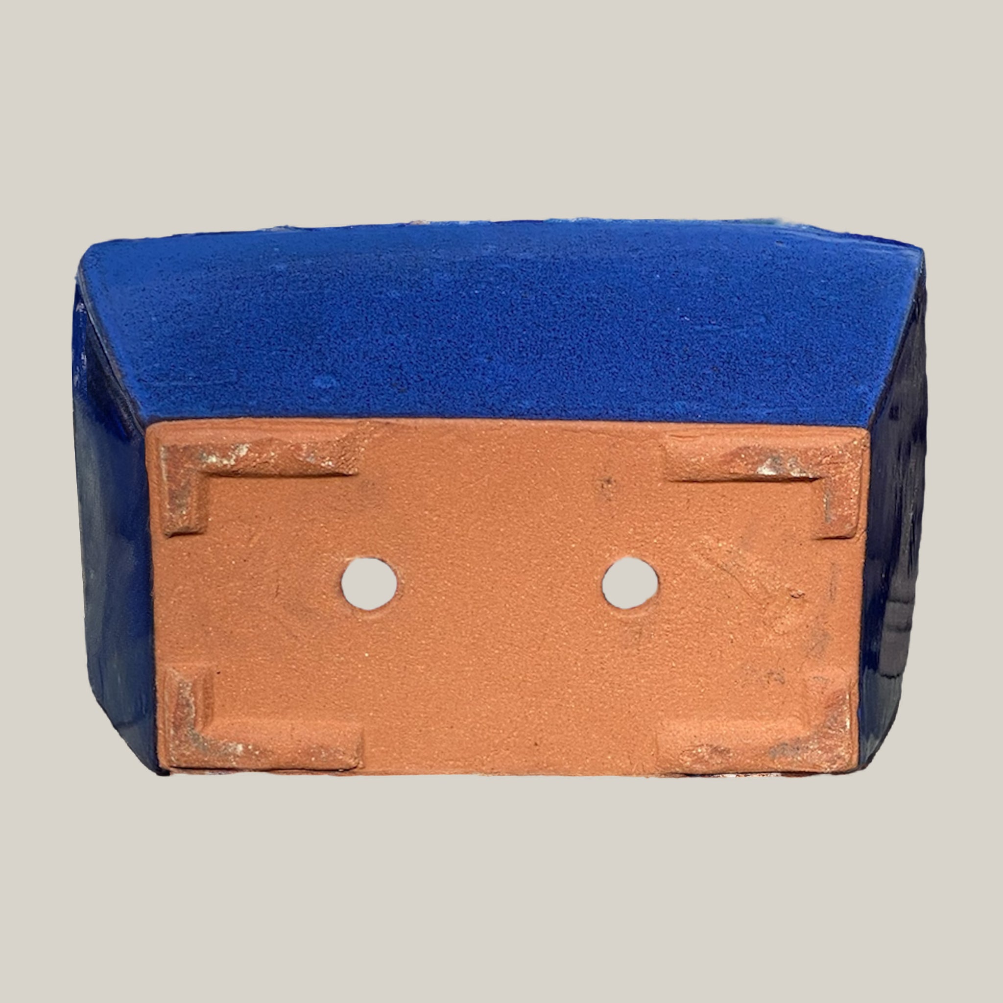 3033L17 - Falling Blue Rectangular Ceramic Planter