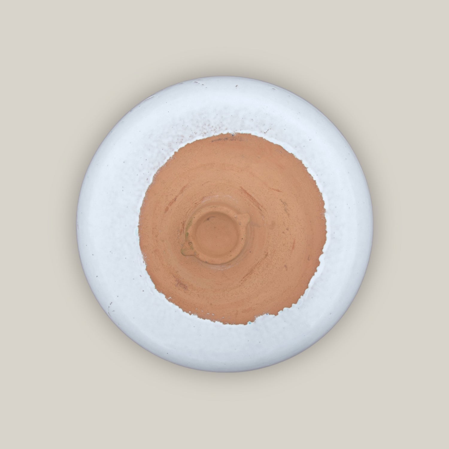 3106L4FS - Ceramic Bird Bath - White Top and Black Stand