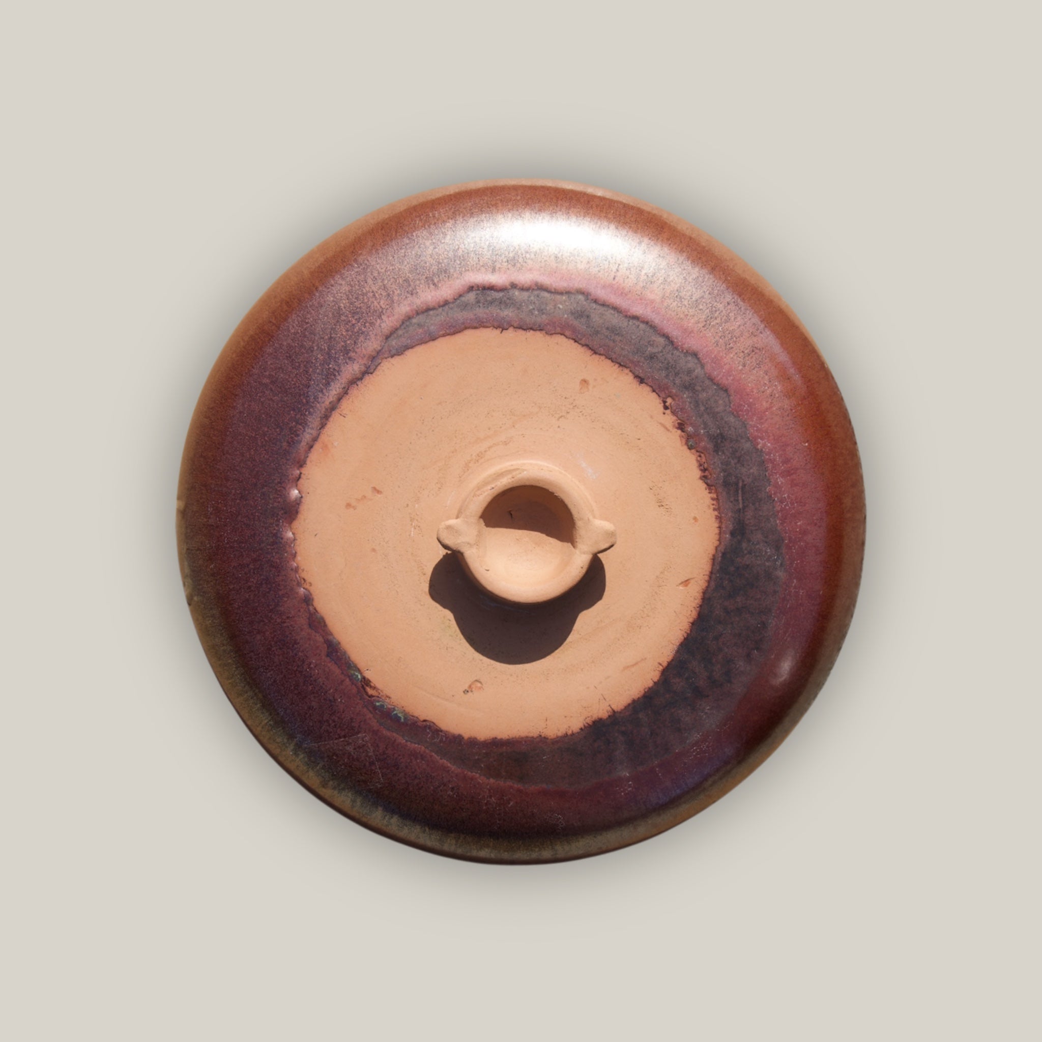 3106L9 - Ceramic Bird Bath - Oxide Top and Black Stand