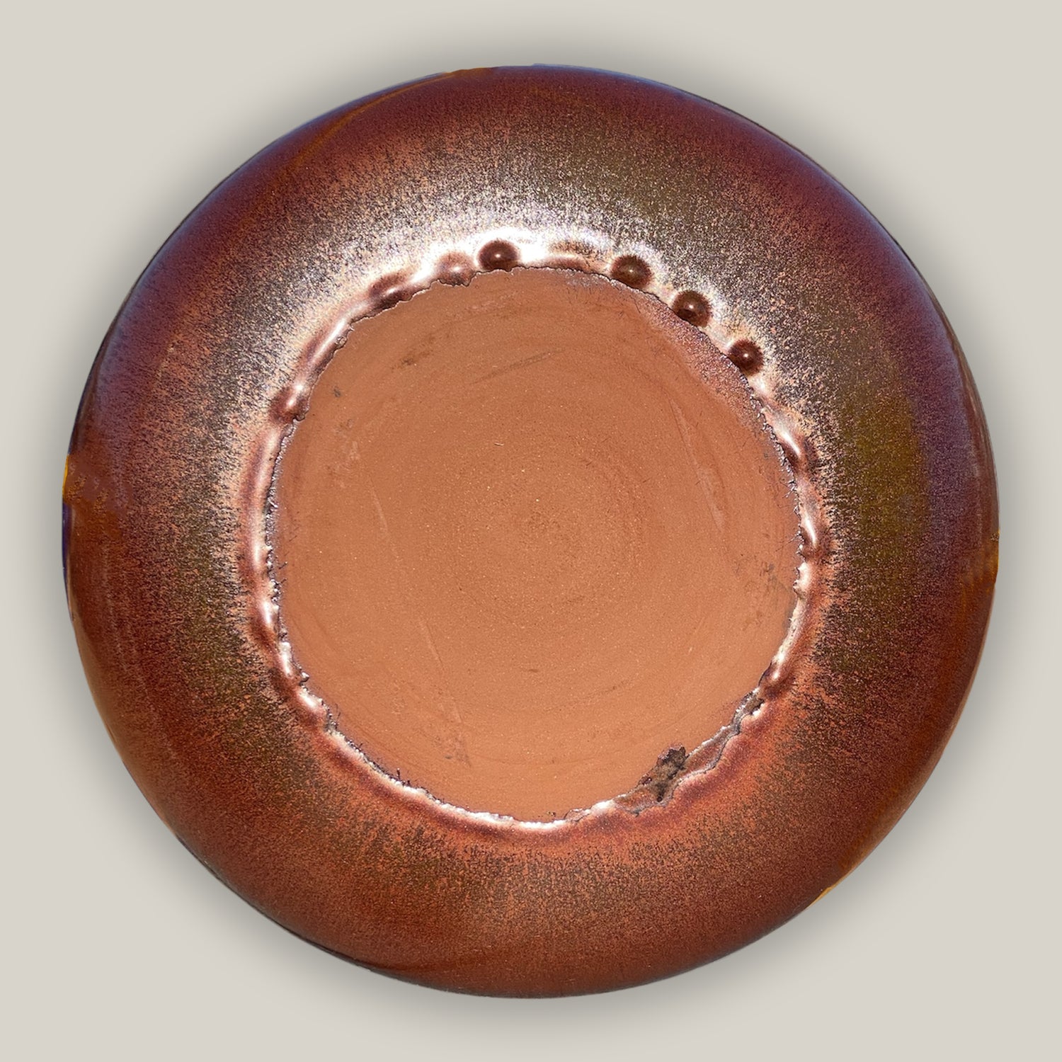 3106L9TF - Ceramic Bird Bath Bowl - Oxide