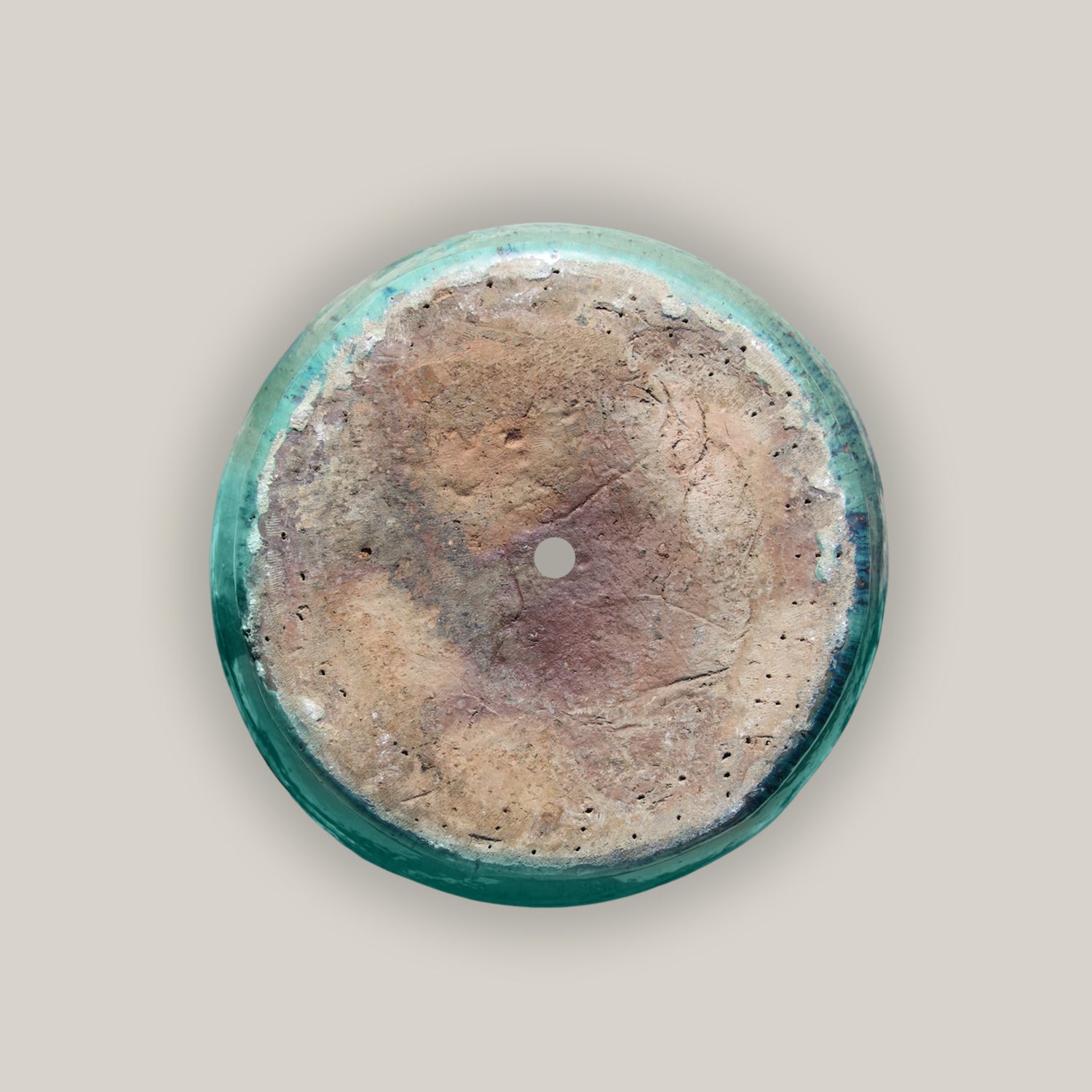 1-4023AQA - Aqua Medallion Urn