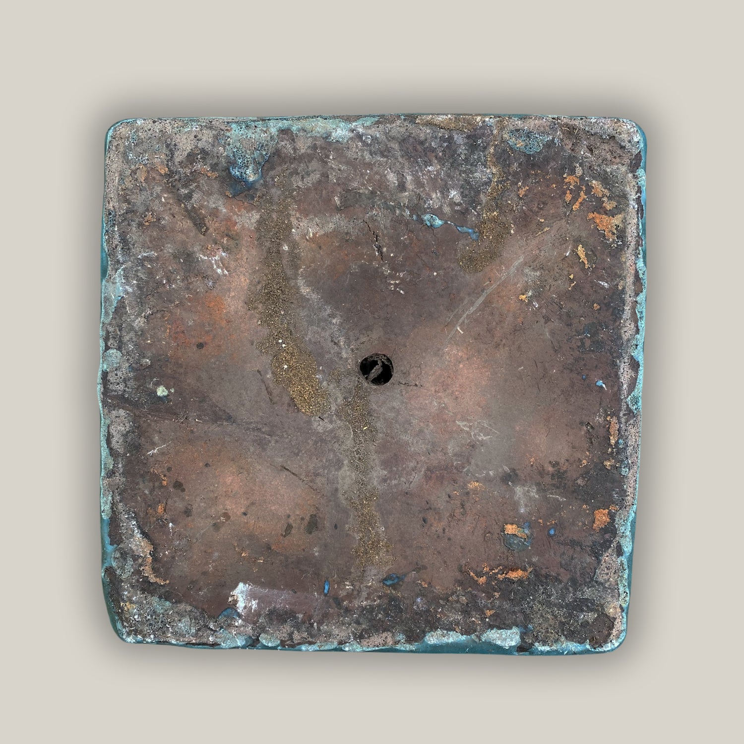 6016H1 - Turquoise Wedge Planter