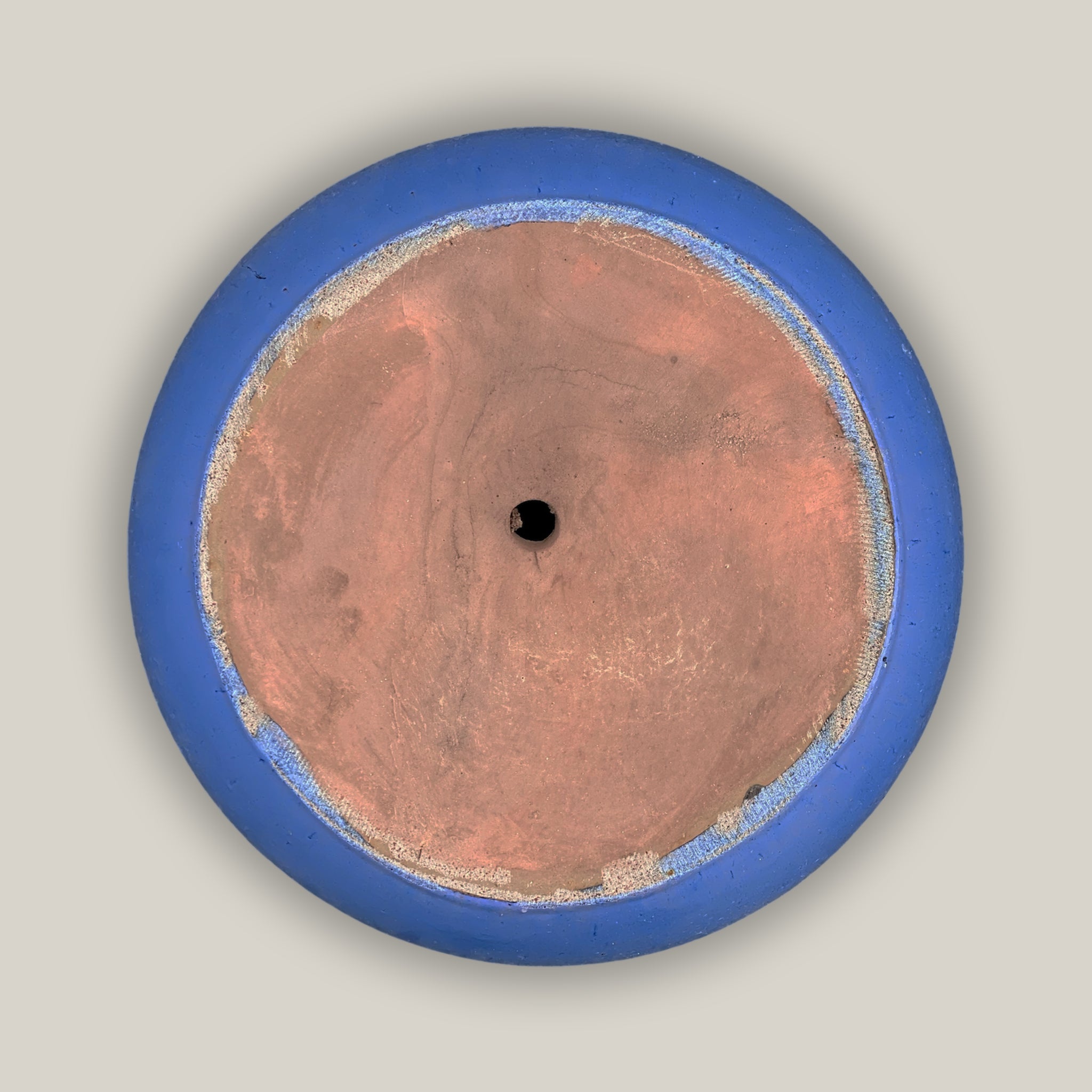 6022H47 - Blue Round Rim Low Bowl