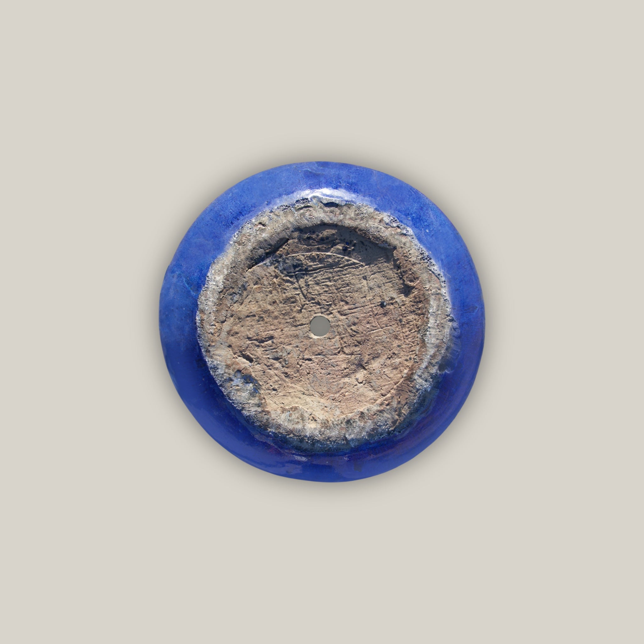 8206S51 - Angkor/Blue Ceramic Peanut Planter