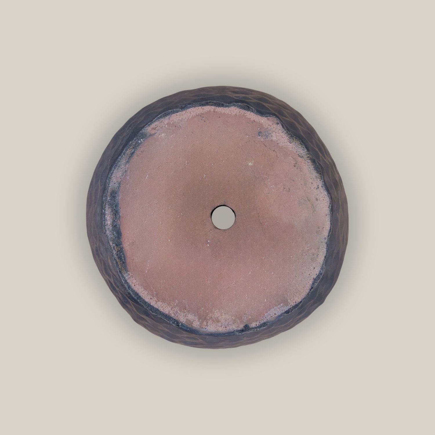 9785C8 -Matt Black Tall Ceramic Waffle Planter