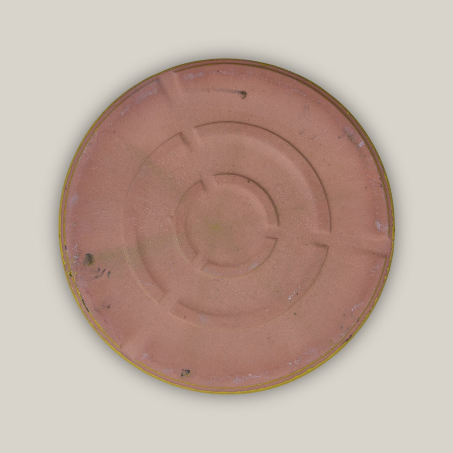 3125L38 - Round | Yellow - Ceramic Clay Pot Saucers (8"-19.5")