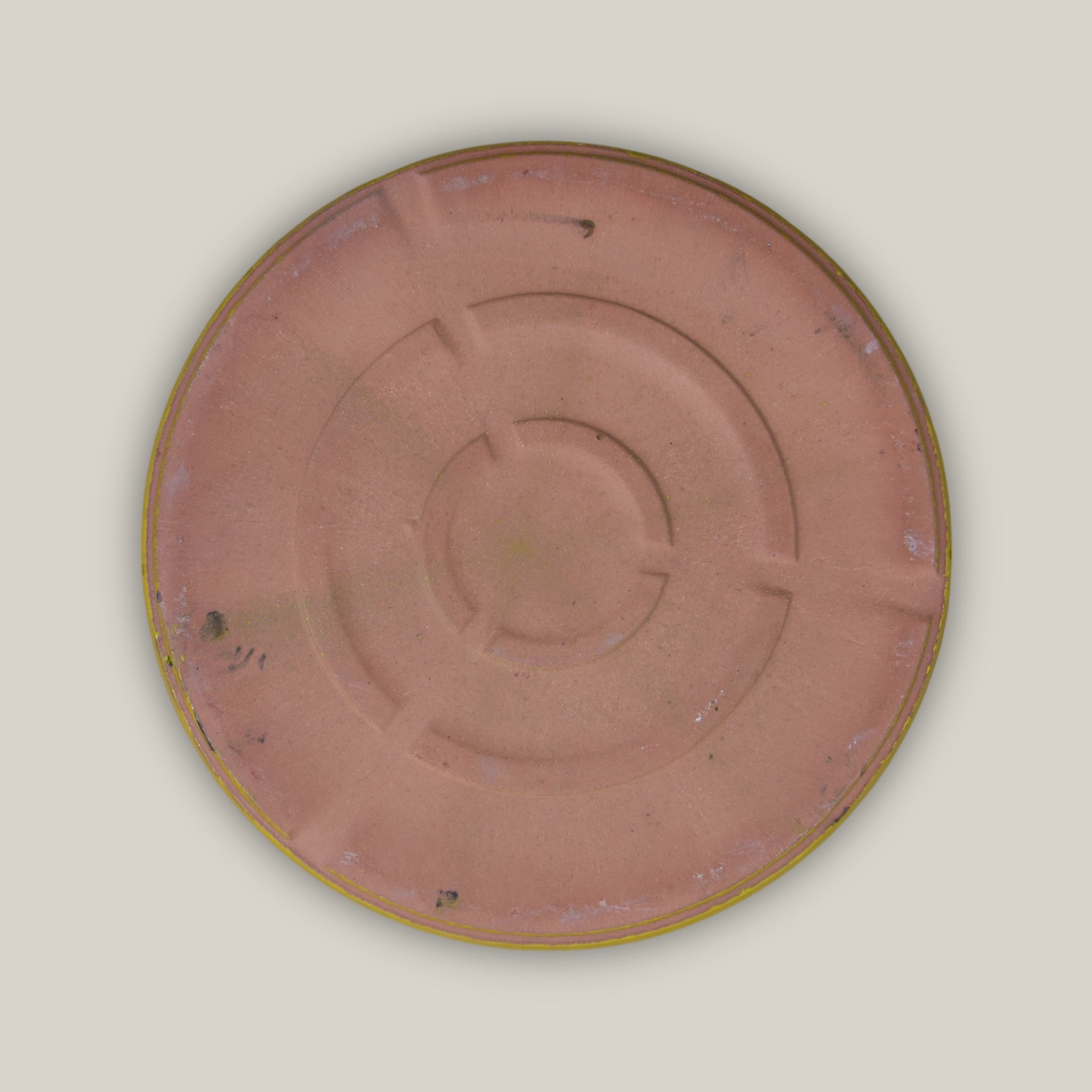 3125L38 - Round | Yellow - Ceramic Clay Pot Saucers (8"-19.5")