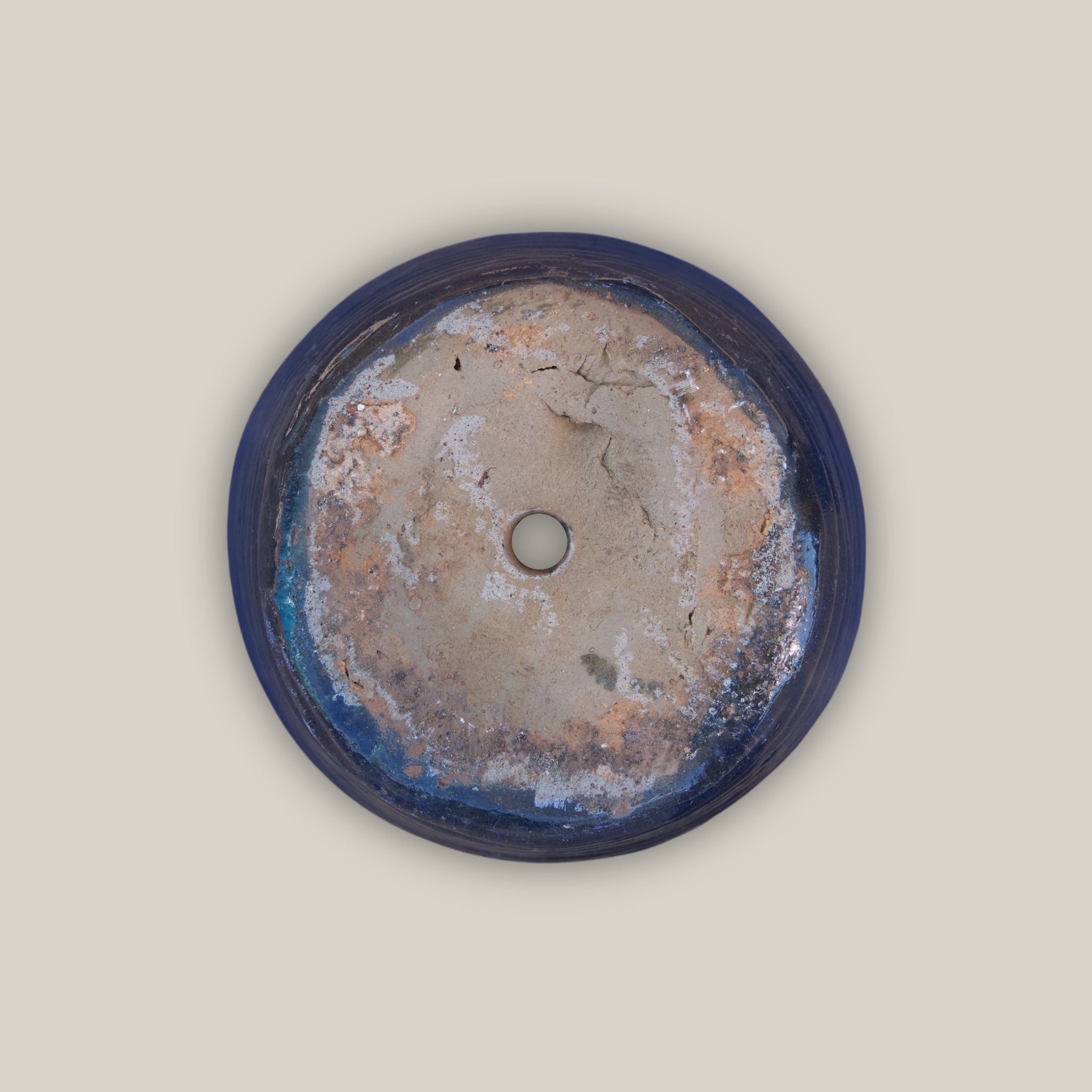 8036N8 - Blue Ripple Cone Pot