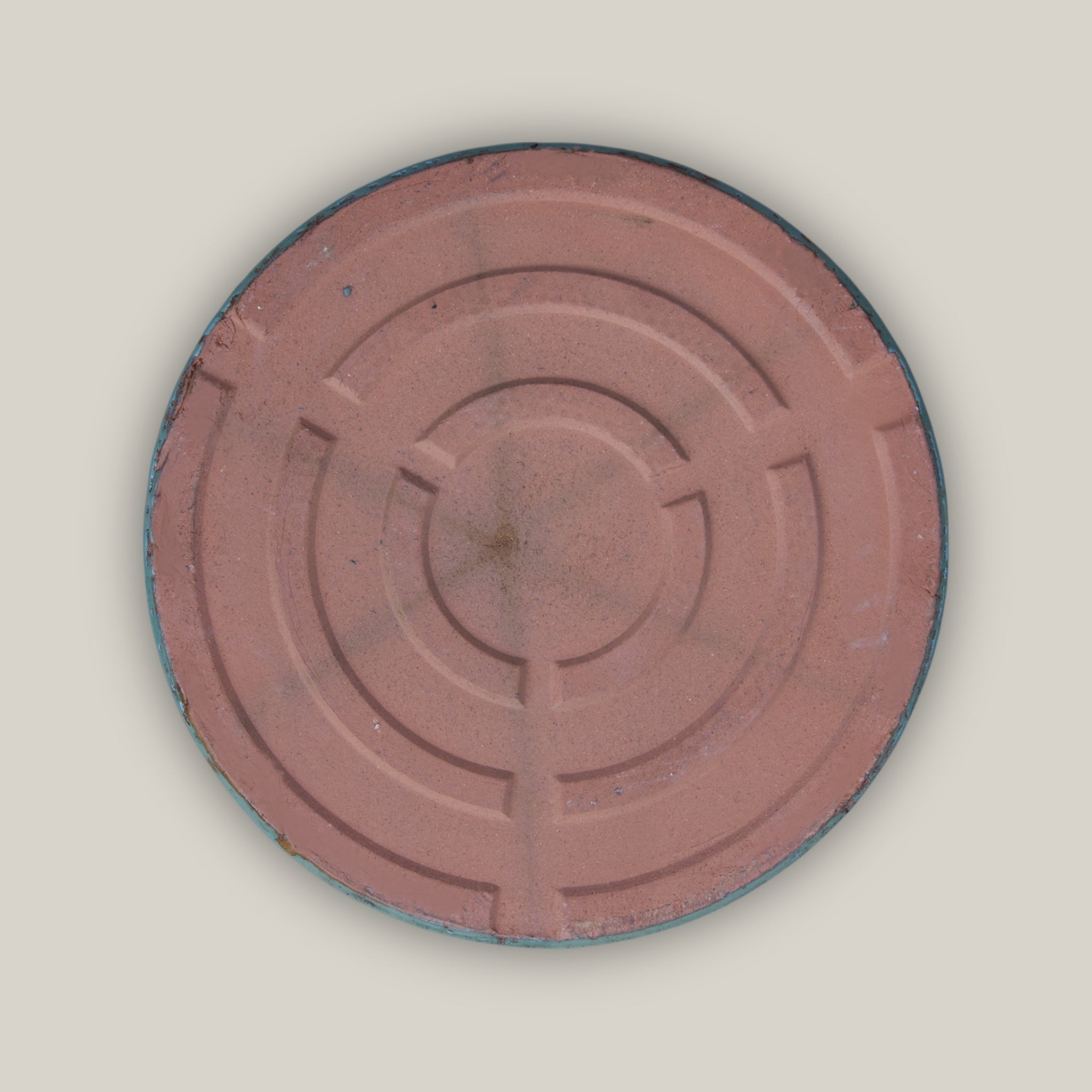 3125L16FS - Round | Green Cream Ceramic Plant Saucer | High Fired Ecofriendly Clay - Sizes 8"-17.5"