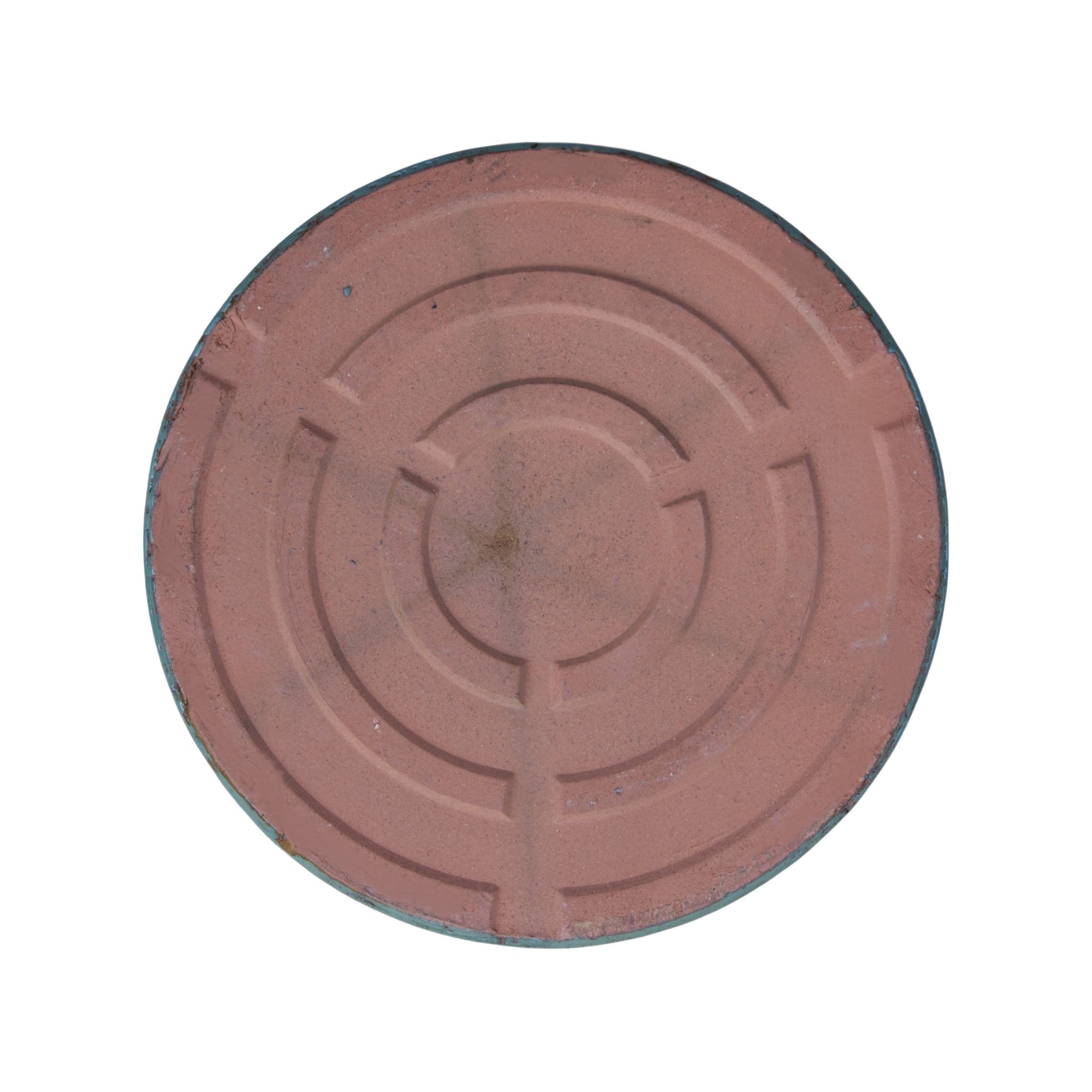 Round Green Ceramic Clay Plant Saucer