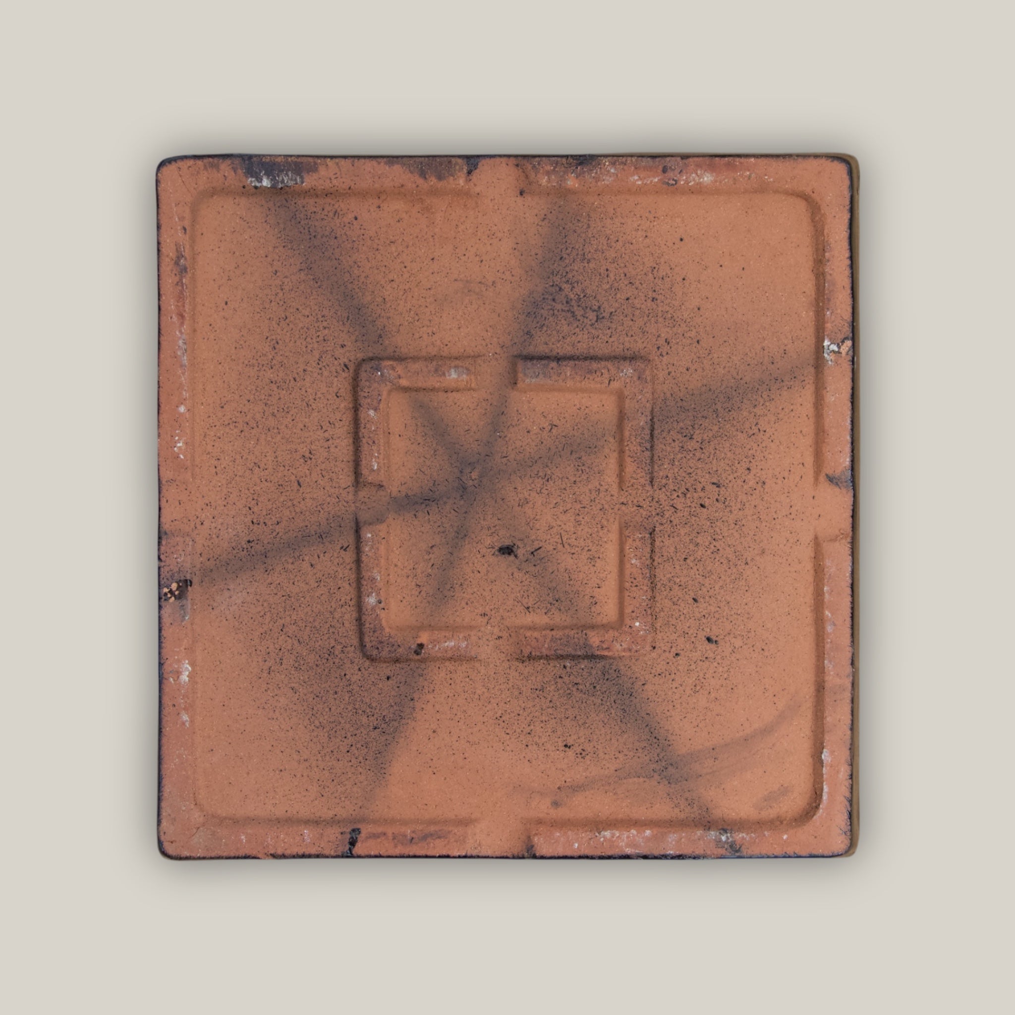 3127L1FS - Square | Black Ceramic Plant Saucer | High Fired Ecofriendly Clay - Sizes 8"-15" - FREE SHIPPING