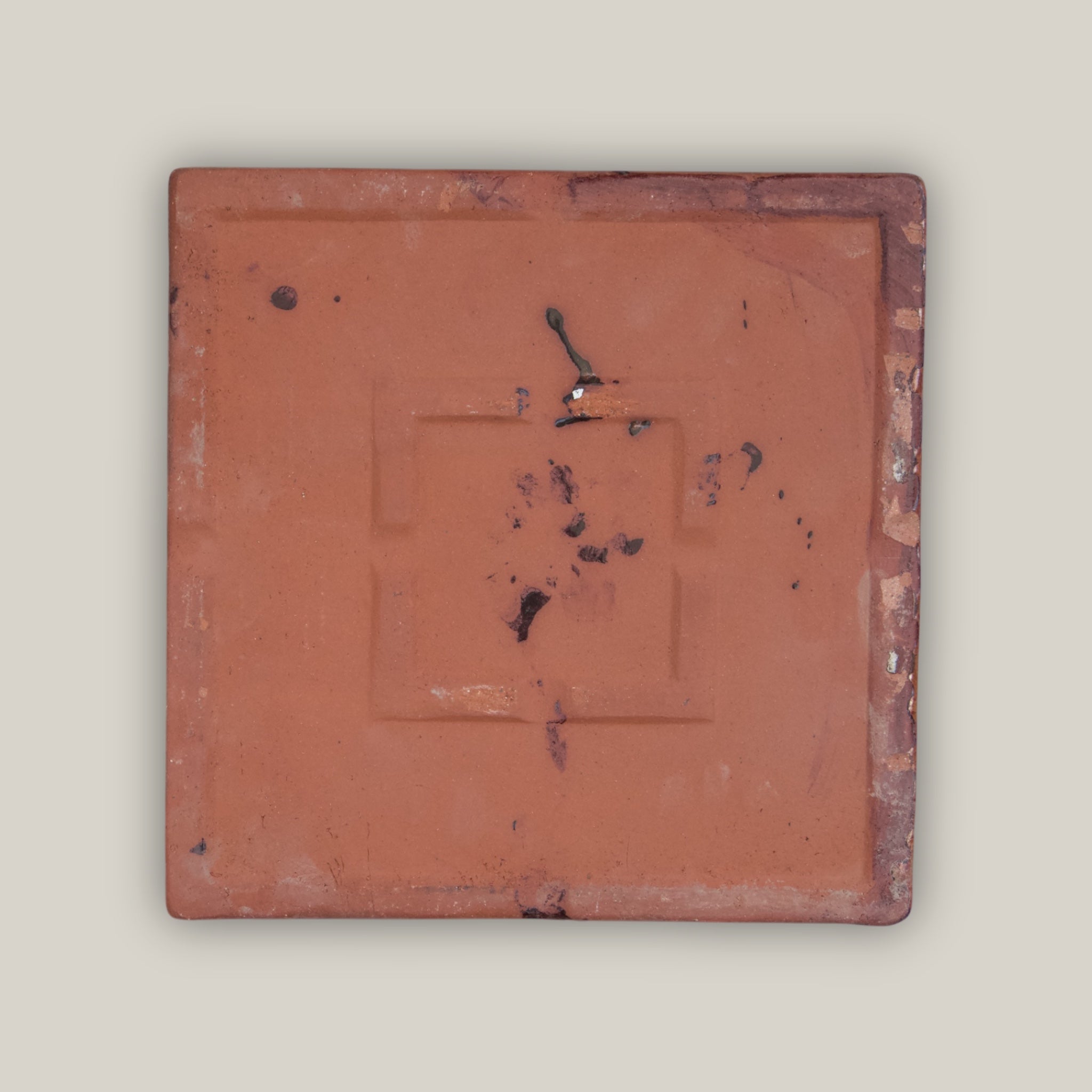 3127L9FS - Square | Oxide Ceramic Plant Saucer | High Fired Ecofriendly Clay - Sizes 8"-15"