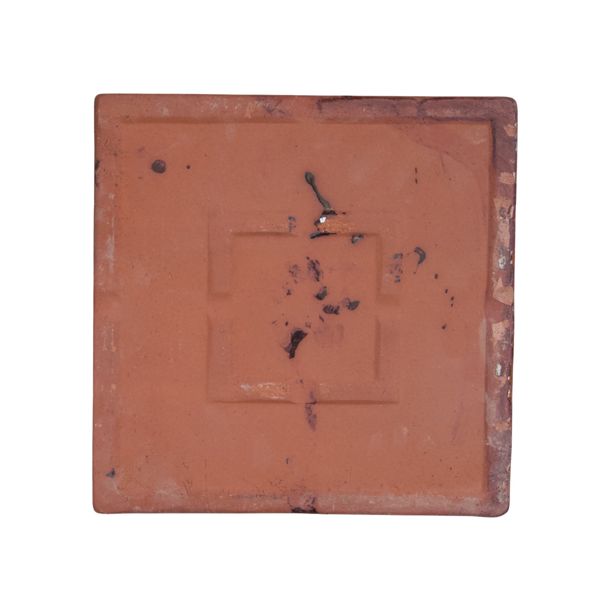 Square Oxide Ceramic Clay Plant Saucer