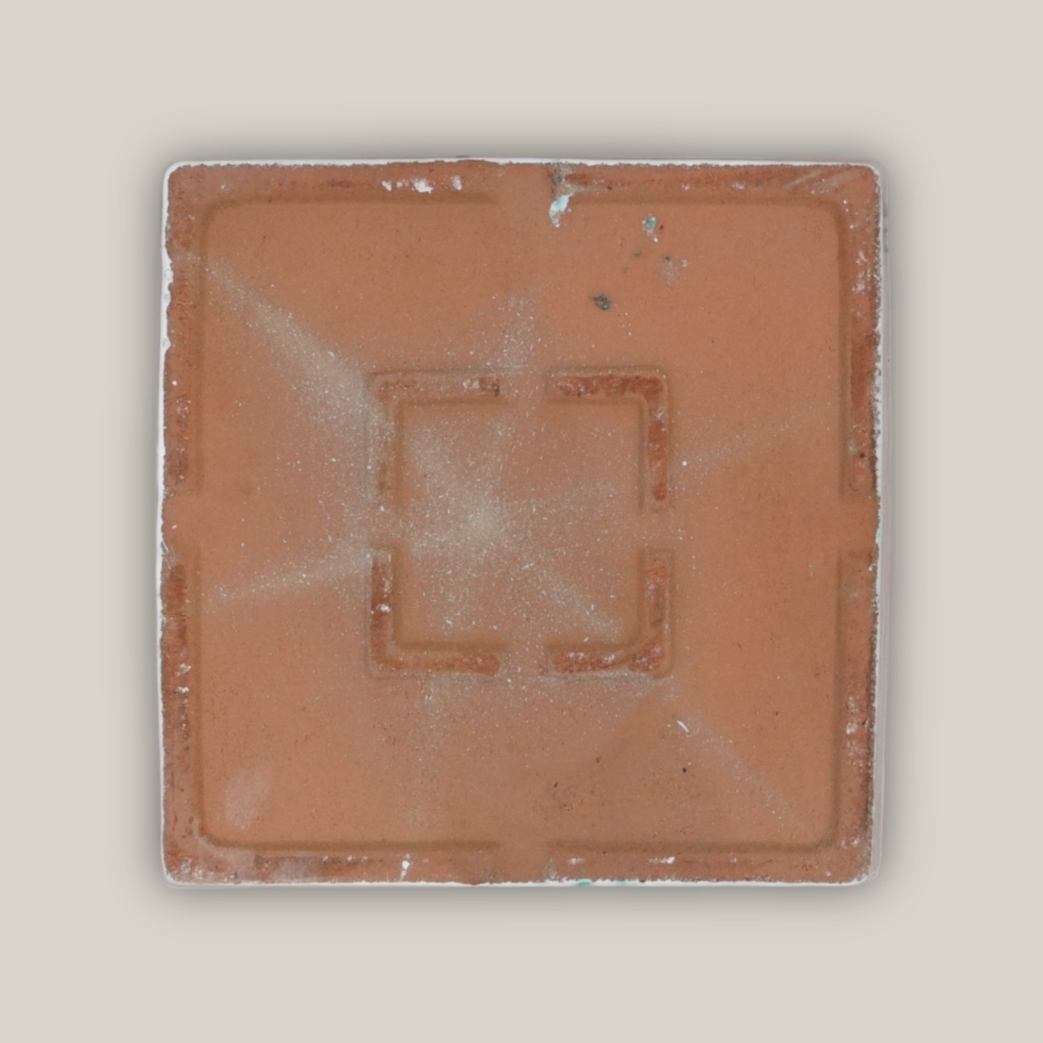 3127L4FS - Square | White Ceramic Plant Saucer | High Fired Ecofriendly Clay - Sizes 8"-15"