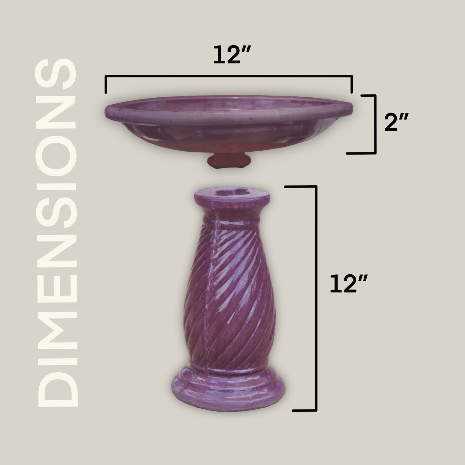 Small Ceramic Bird Bath