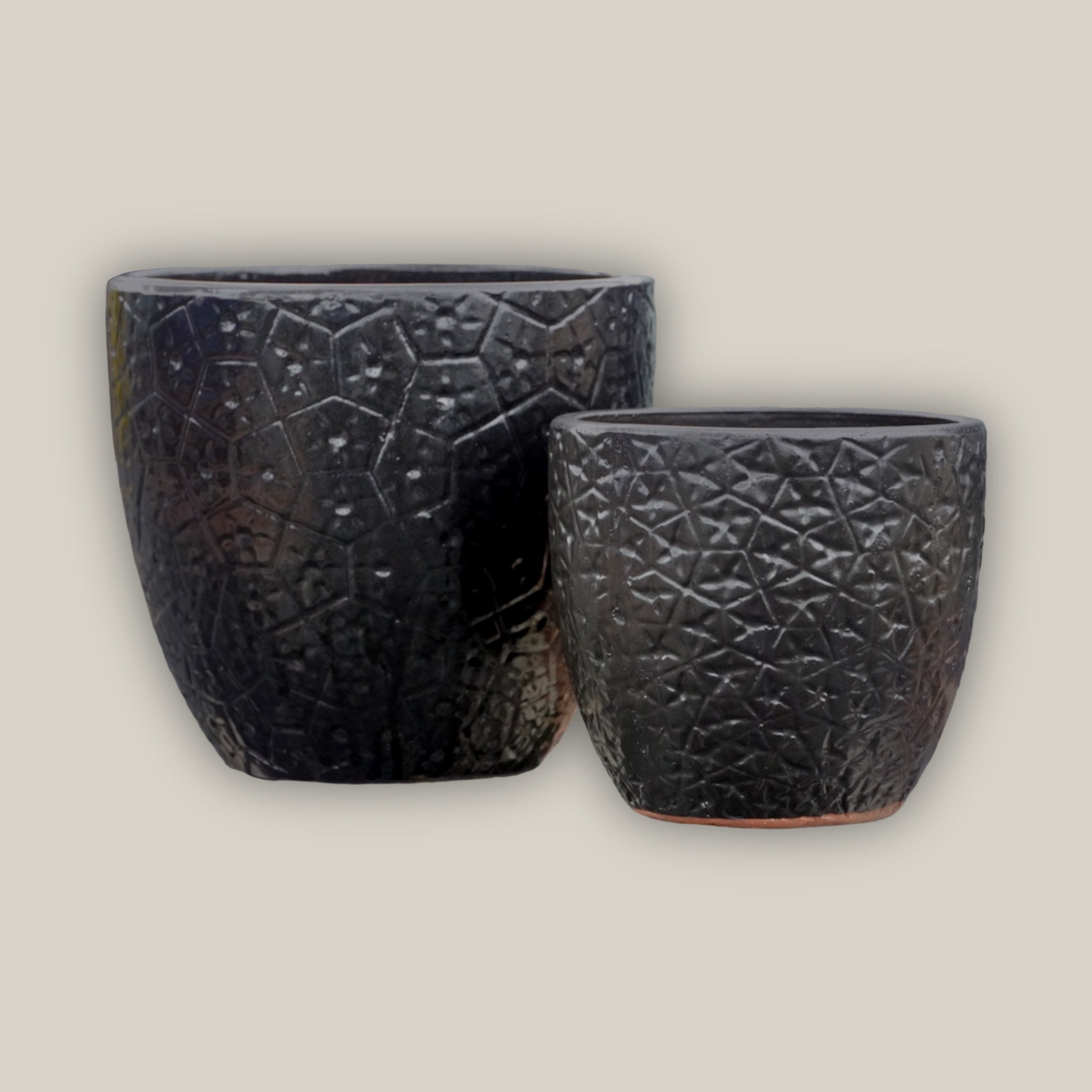 3058L1FS - Matte Black Constellation Planter - FREE SHIPPING