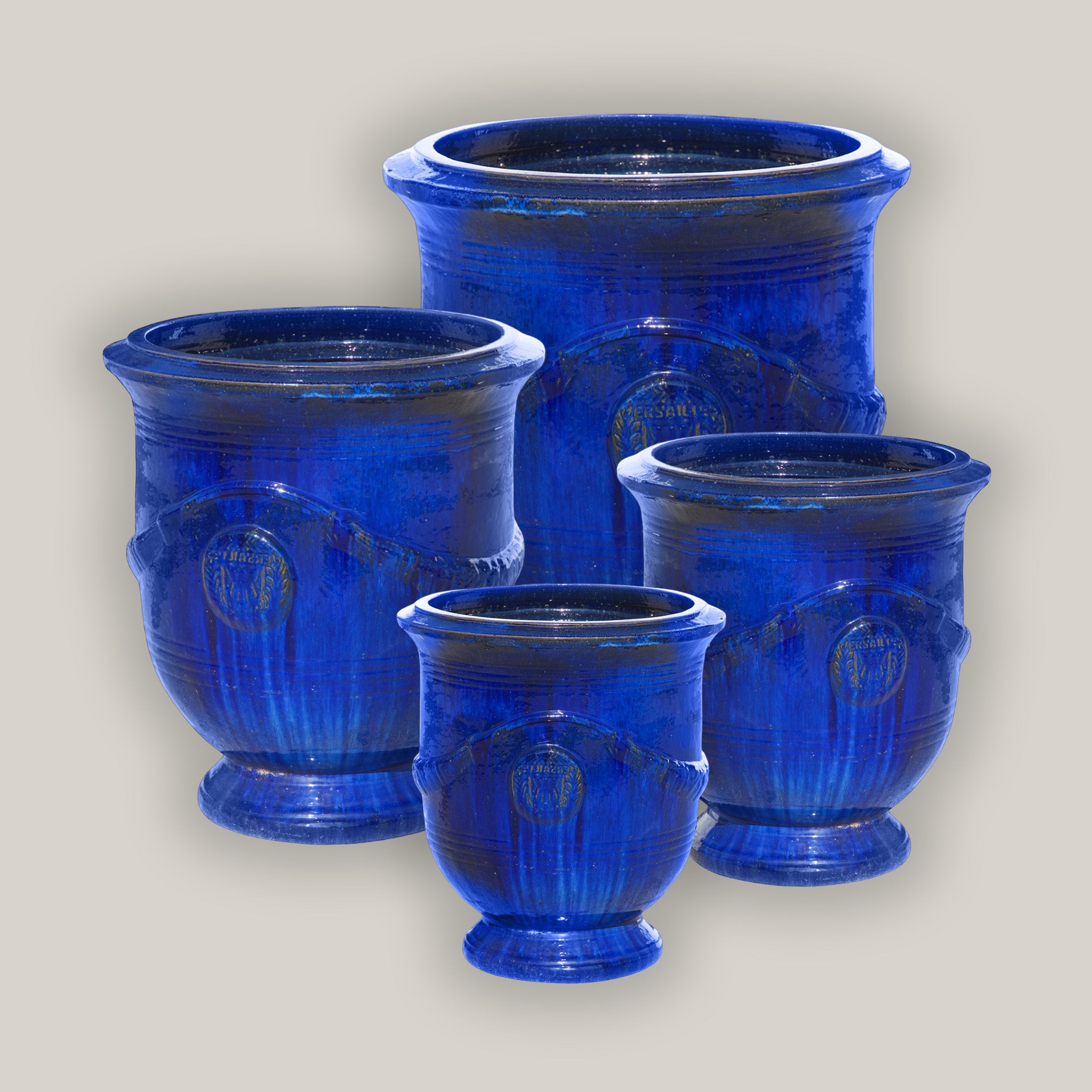 Blue Cloud Medallion Urn