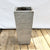 Tuscany white square pot with wavy design