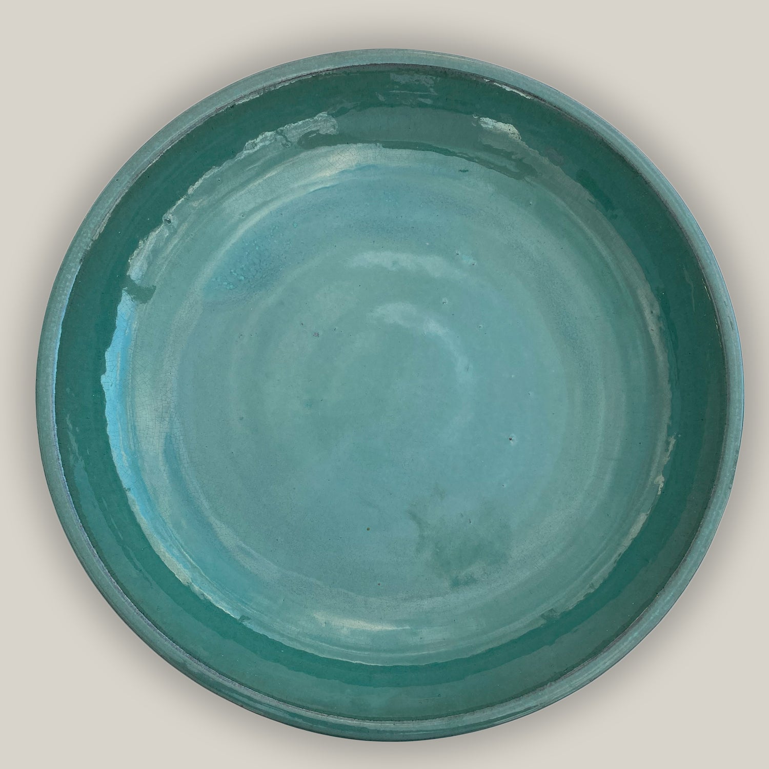 3106L5TFFS - Ceramic Bird Bath Bowl - Jade